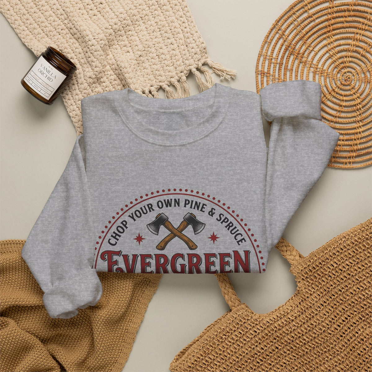 Pine Tree Farm Sweatshirt Christmas Outdoors Gift Women Vintage Sweatshirt Tree Farm Sweatshirt Xmas Enthusiast Distressed Sweatshirt Wilderness Graphic Retro
