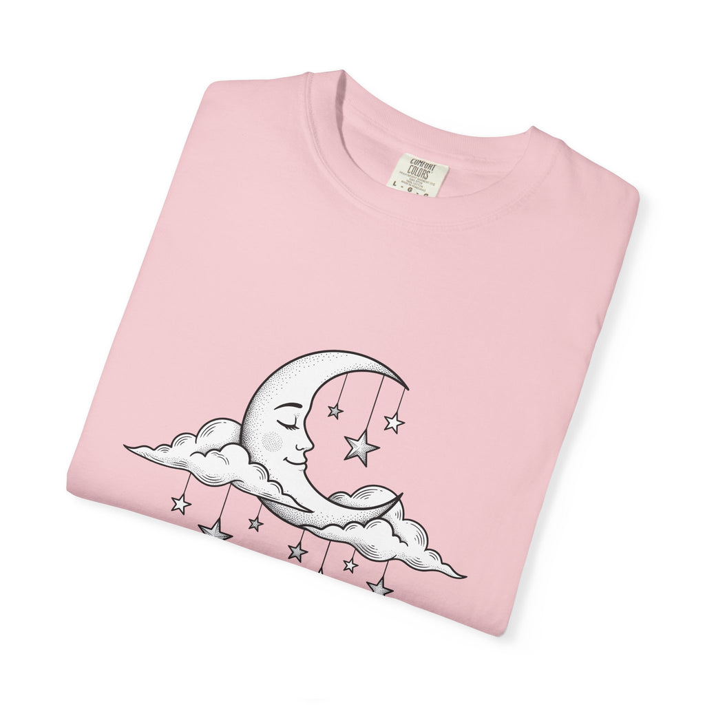 Crescent Moon T-Shirt Nurses Career Gift Women Line Art T-Shirt Lunar T-Shirt Nurse Enthusiast Minimalist T-Shirt Professional Graphic Clean