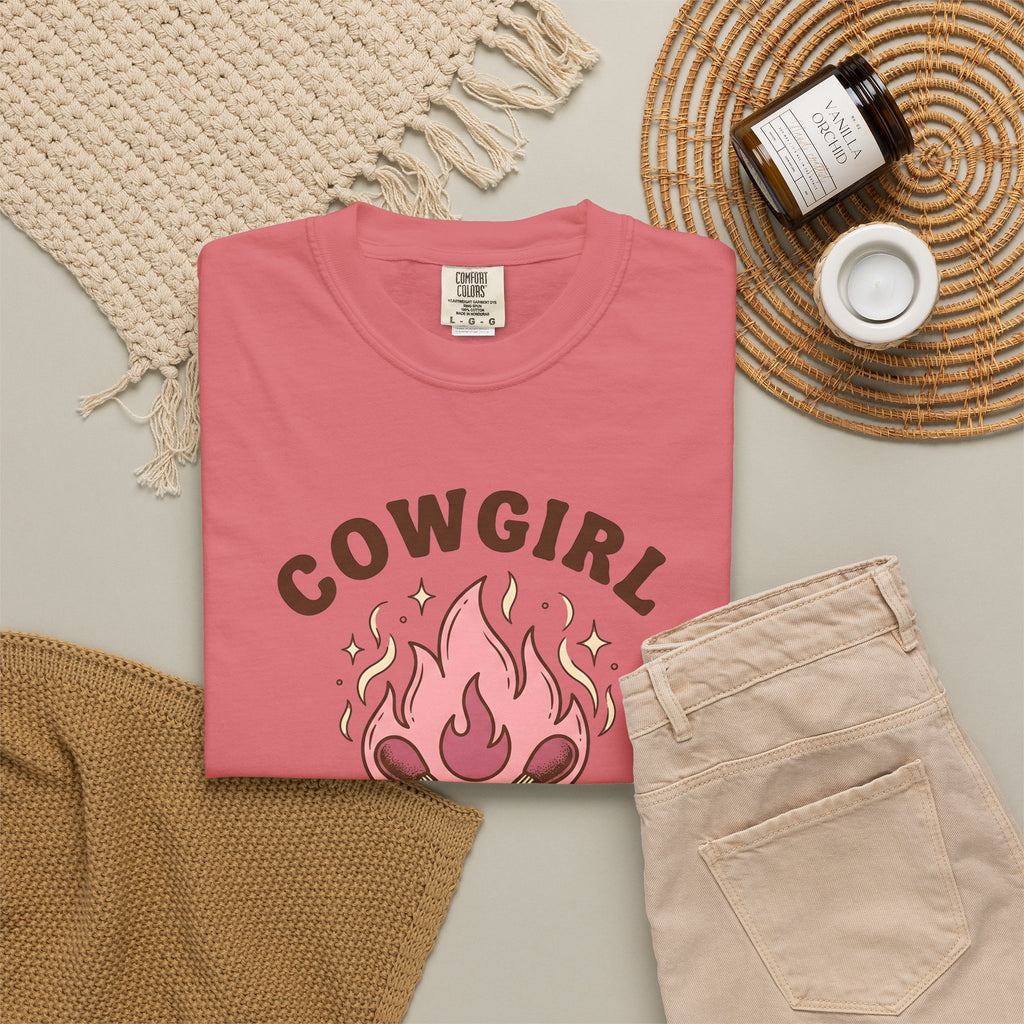 Lit Matches T-Shirt Cowgirl Cowboy Gear Gift Women Tribal T-Shirt Matches T-Shirt Rodeo Fan Primitive T-Shirt Western Graphic Classic Glitter