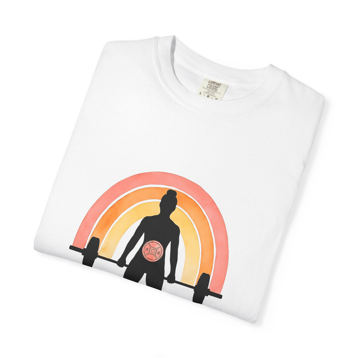 Female Weightlifter T-Shirt Sports Fitness Gift Women Boho T-Shirt Weightlifter T-Shirt Athlete Enthusiast Hippie T-Shirt Workout Graphic Retro