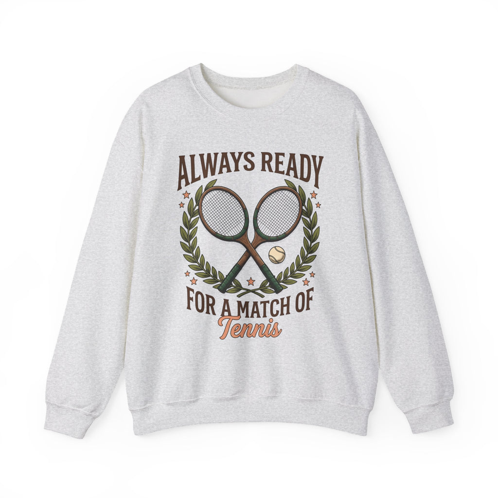 Tennis Rackets Sweatshirt Tennis Fitness Gift Women Vintage Sweatshirt Racket Sweatshirt Tennis Enthusiast Retro Sweatshirt Workout Graphic Hand Drawn Laurel
