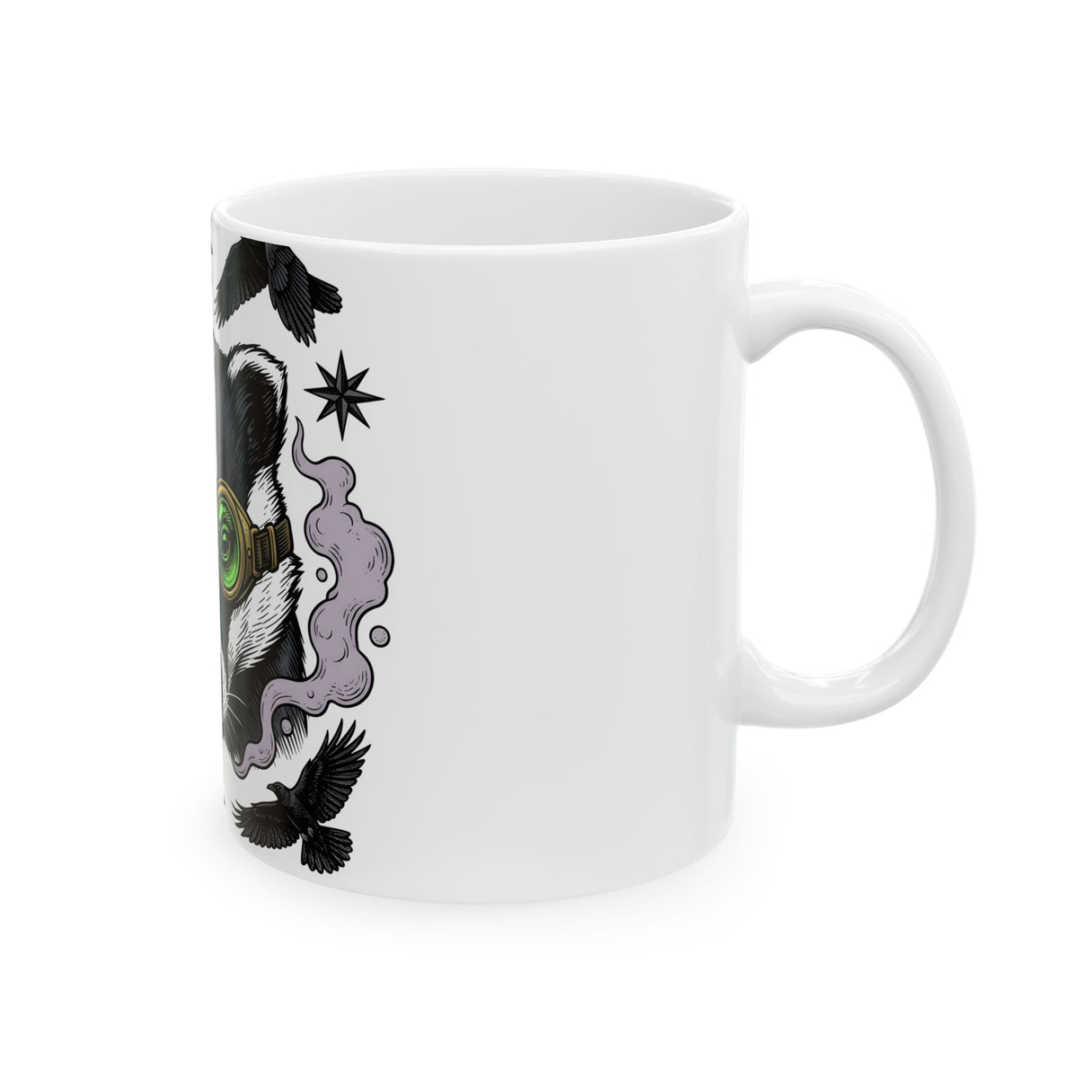 Badger Eyewear Halloween Creatures Gift Mysterious Glasses Horror Fan Spectacles Creature Classic Mug