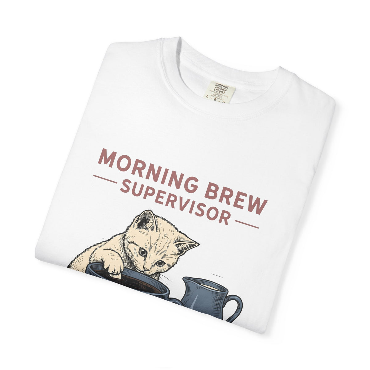 Cat Coffee Cup Cat Coffee Gift Hand Drawn Coffee Mug Cat Fan Illustrated Caffeinated T-Shirt