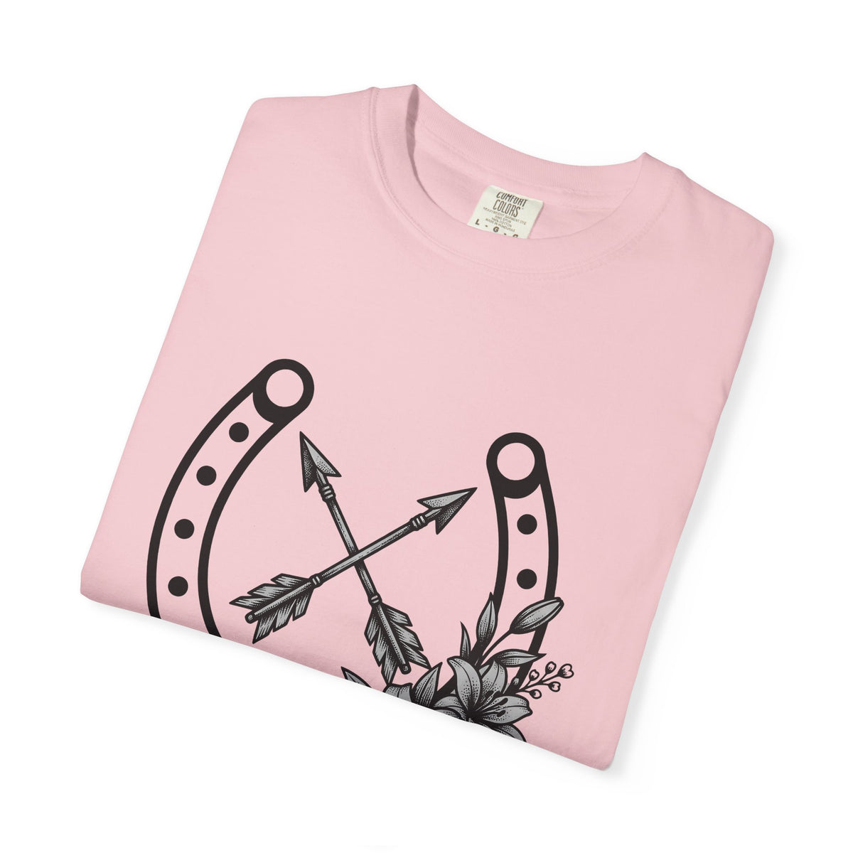 Horseshoe Arrows T-Shirt Cowgirl Cowboy Gift Women Tribal T-Shirt Arrowheads T-Shirt Rodeo Fan Native T-Shirt Cowboy Graphic Classic Blossoms