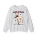 Buck Gas Mask Sweatshirt Nature Fauna Gift Women Antique Sweatshirt Gas Mask Sweatshirt Wildlife Enthusiast Vintage Sweatshirt Animal Graphic Ink Drawing Four