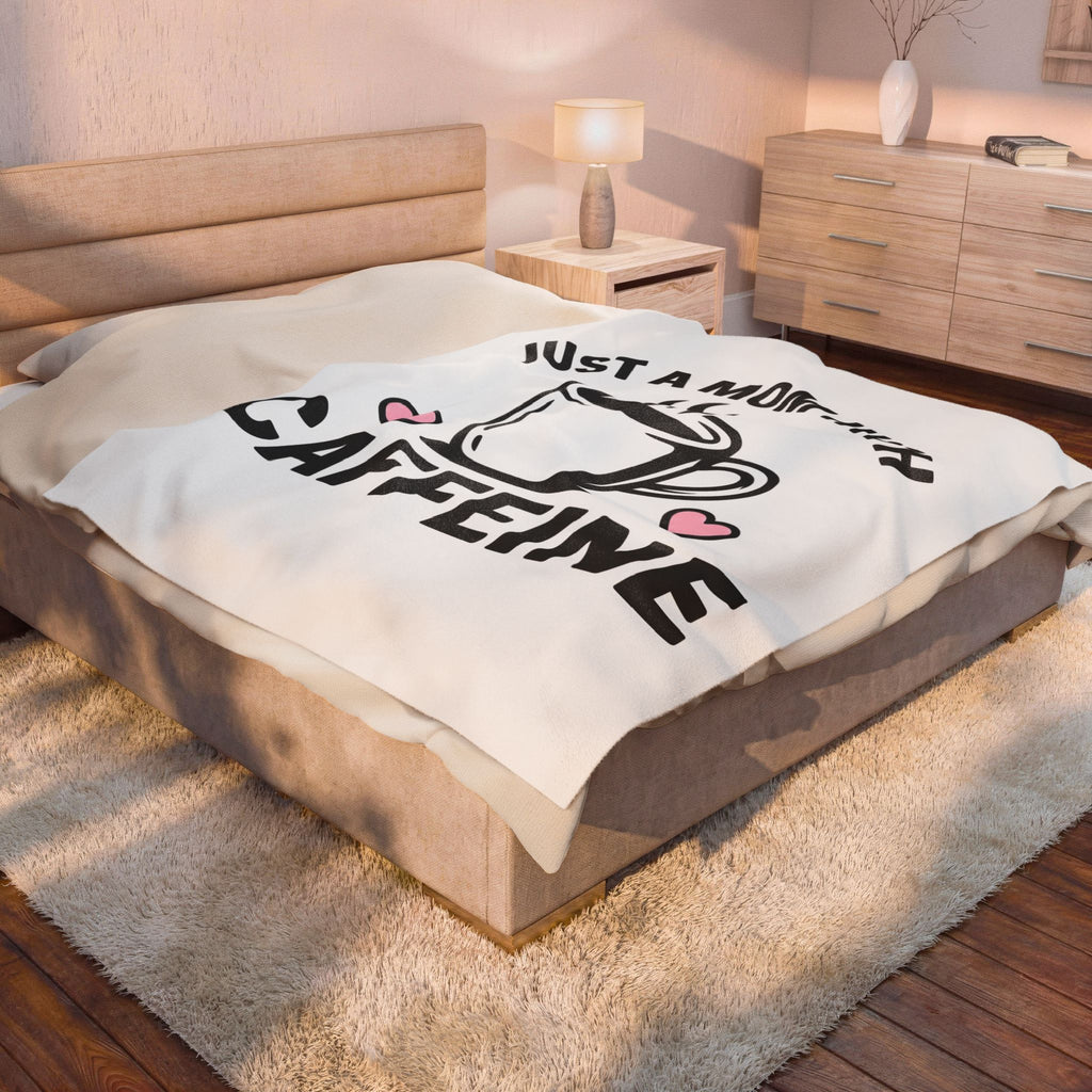 Coffee Cup Blanket Mom Coffee Gift Women Bold Blanket Blanket Blanket Mother Fan Coffee Blanket Graphic Minimalist Heart Blanket