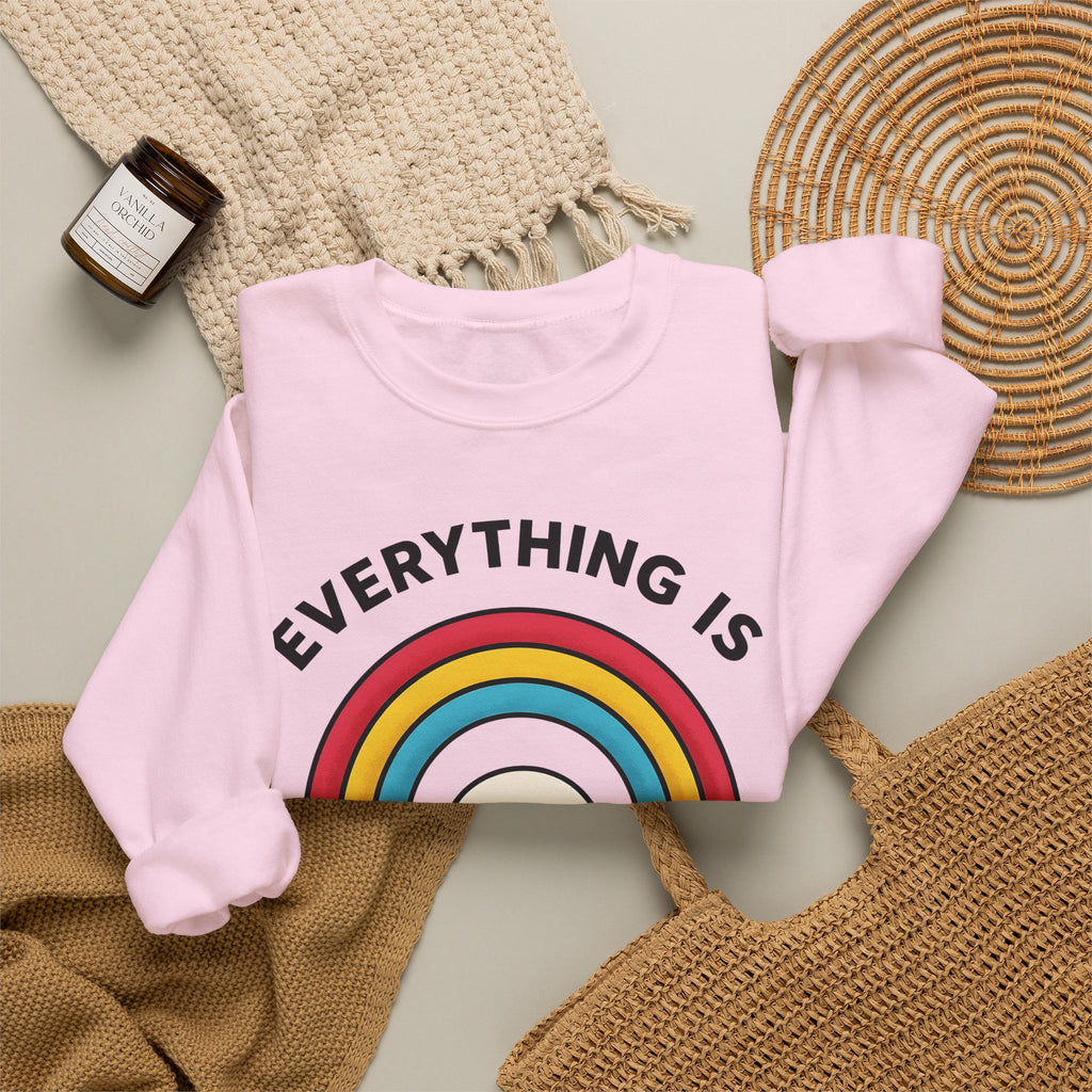 Rainbow Cloud Sweatshirt Funny Sarcasm Gift Women Bold Graphic Sweatshirt Colorful Sweatshirt Humor Fan Graphic Design Sarcastic Graphic Retro Humor Sweatshirt
