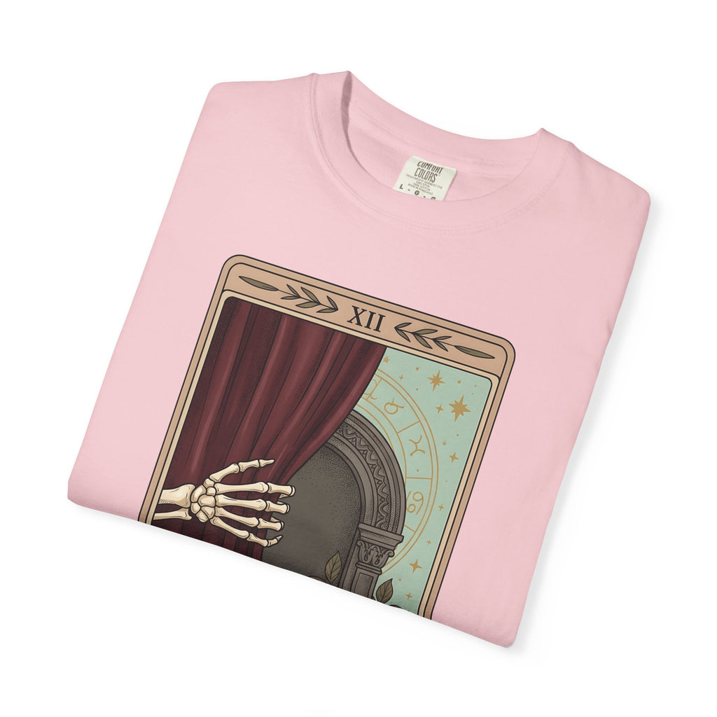 Skeleton Hand Tarot T-Shirt Boho Chic Gothic Gift Women Mystical T-Shirt Tarot Card T-Shirt Bohemian Fan Occult Graphic T-Shirt Dark Illustration