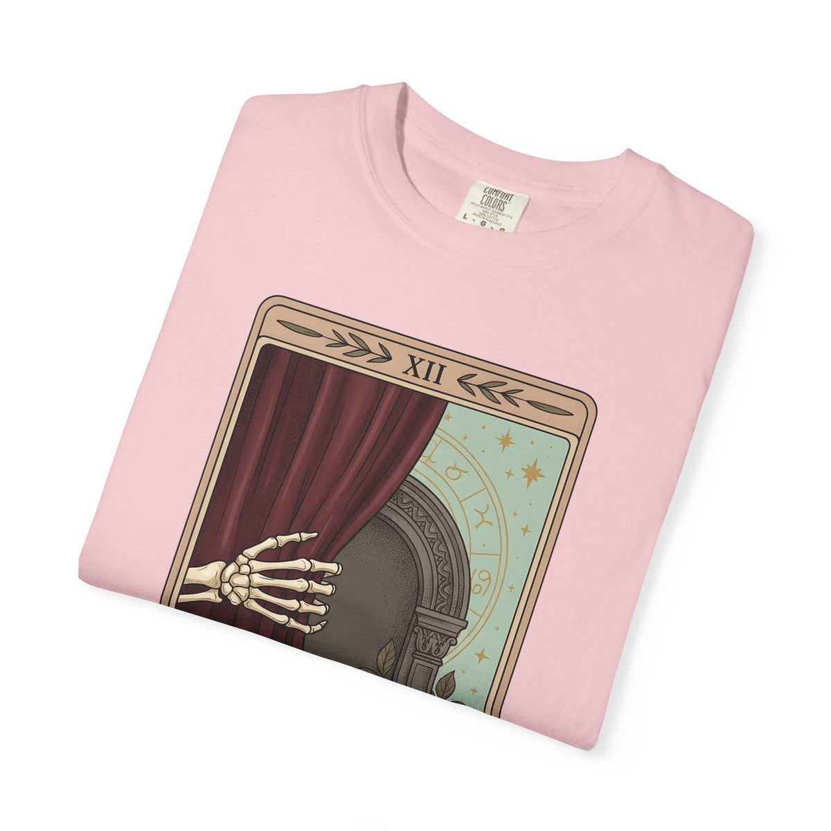 Skeleton Hand Tarot T-Shirt Boho Chic Gothic Gift Women Mystical T-Shirt Tarot Card T-Shirt Bohemian Fan Occult Graphic T-Shirt Dark Illustration