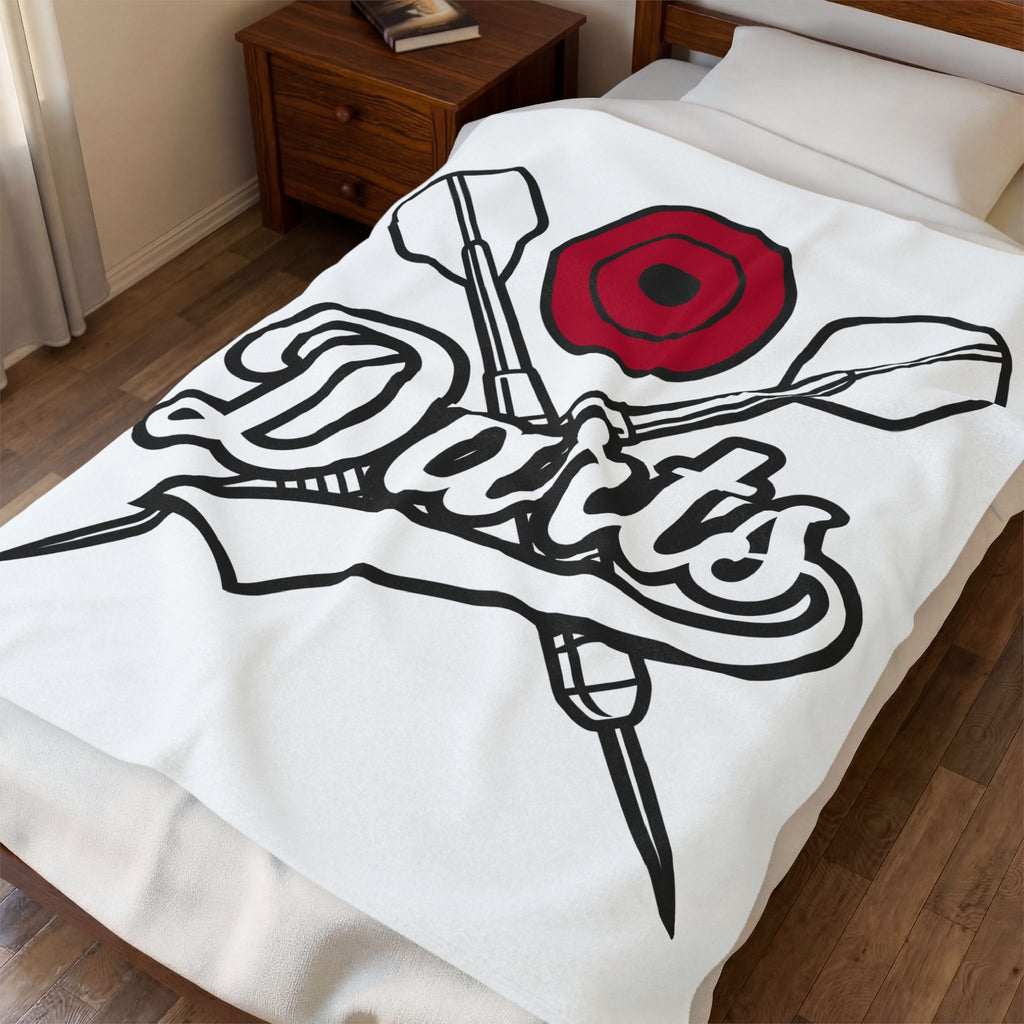 Dart Target Blanket Darts Bar Gift Women Bold Graphic Blanket Dartboard Blanket Darter Fan Graphic Design Vintage Crossed Darts Blanket
