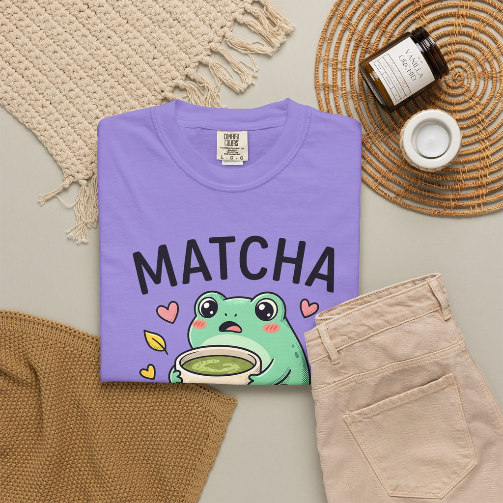 Frog Tea T-Shirt Coffee Animal Gift Women Kawaii T-Shirt Toad Drink T-Shirt Coffee Fan Creature Graphic T-Shirt Cartoon Hearts T-Shirt