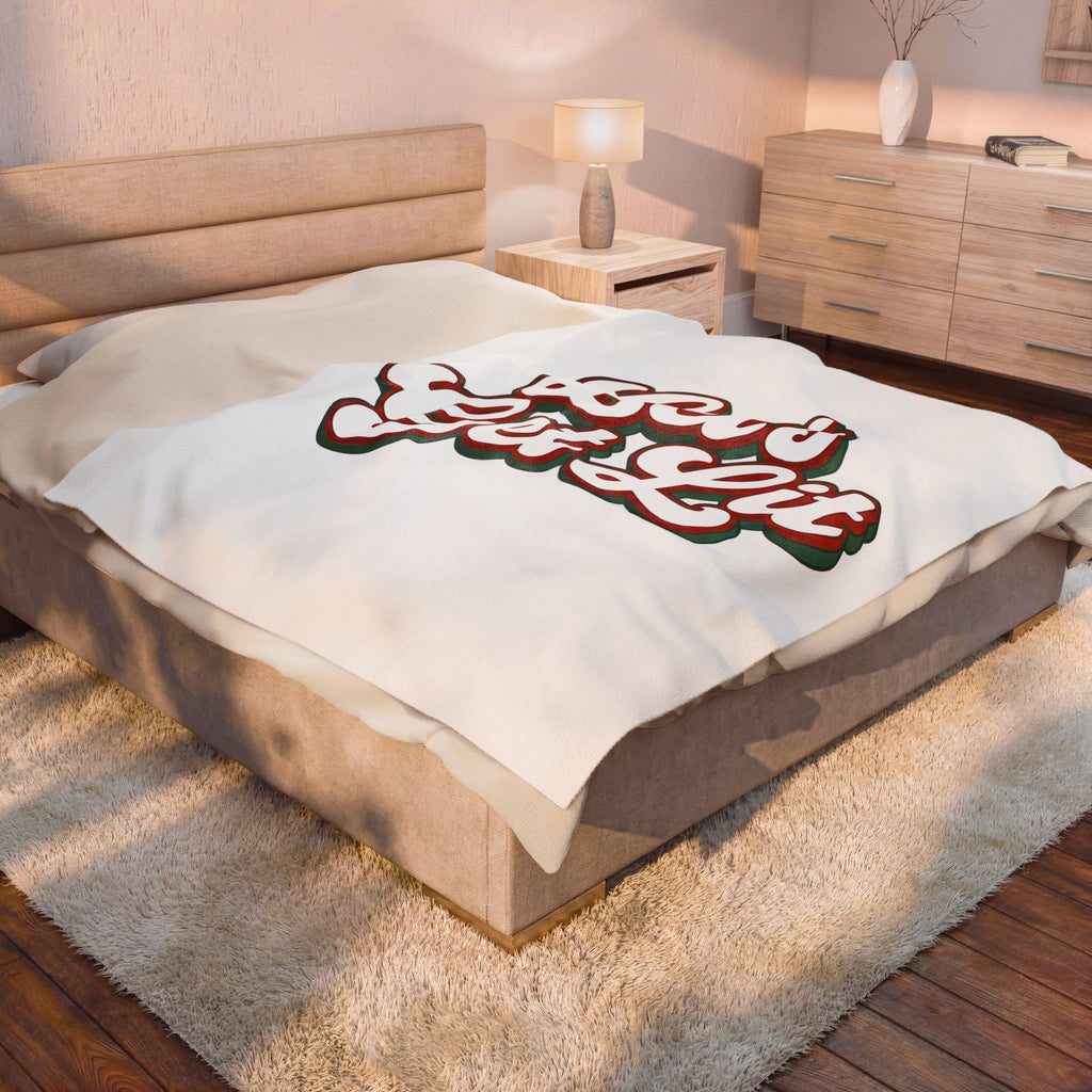 Festive Message Blanket Christmas Fun Gift Women Joyful Blanket Holiday Greeting Blanket Christmas Fan Cheerful Blanket Amusement Graphic Classic