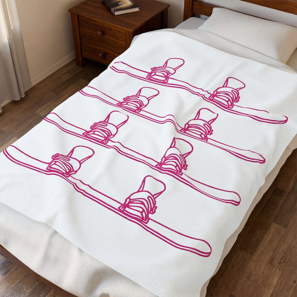 Snowboarder Blanket Sports Frost Gift Women Basic Blanket Snowboarder Blanket Athlete Fan Snowboarding Blanket Frosty Graphic Trendy Motif Blanket