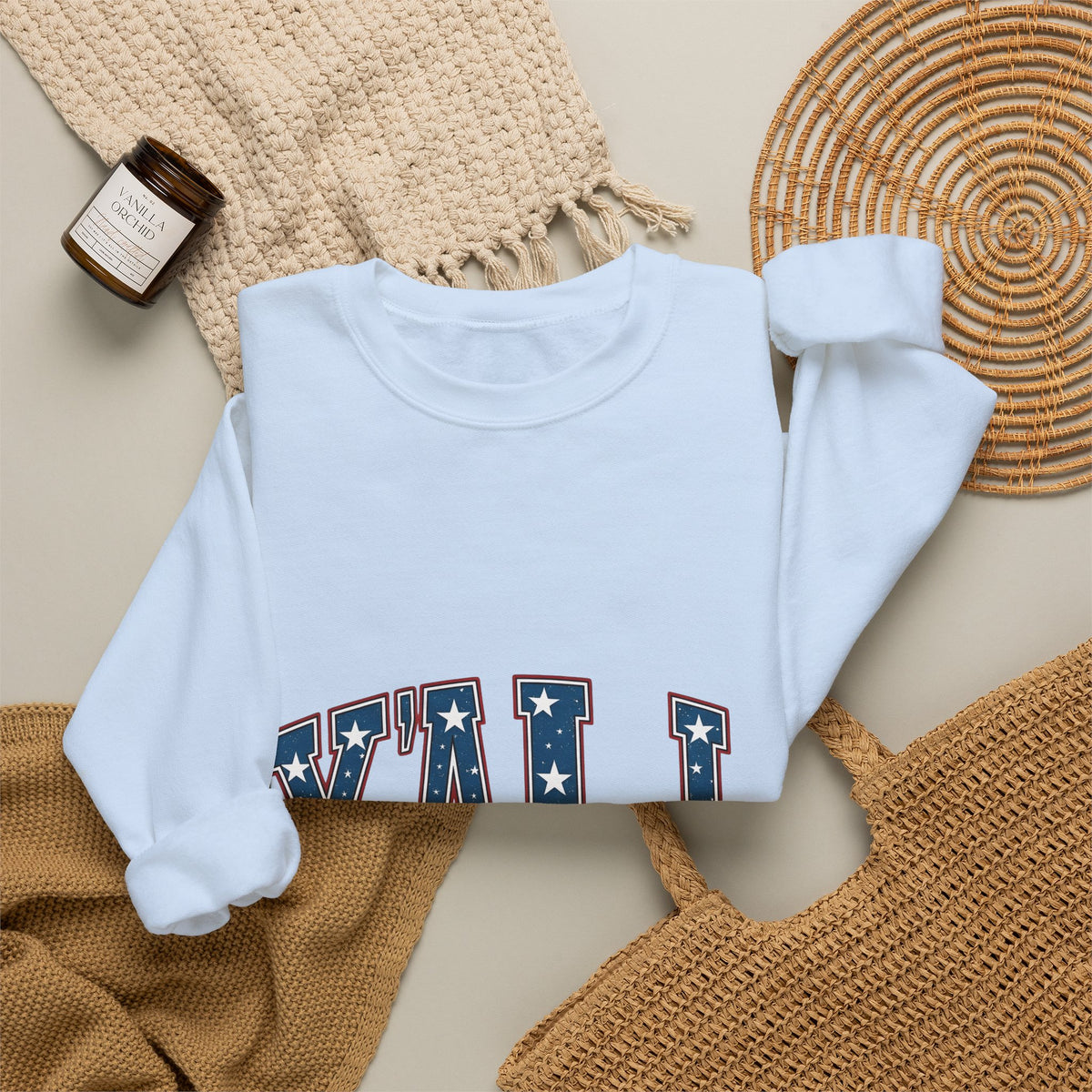 Usa Text Sweatshirt 4th Of July Cowboy Gift Women Hand Drawn Sweatshirt American Text Sweatshirt Independence Day Fan Illustrated Sweatshirt Rodeo Graphic