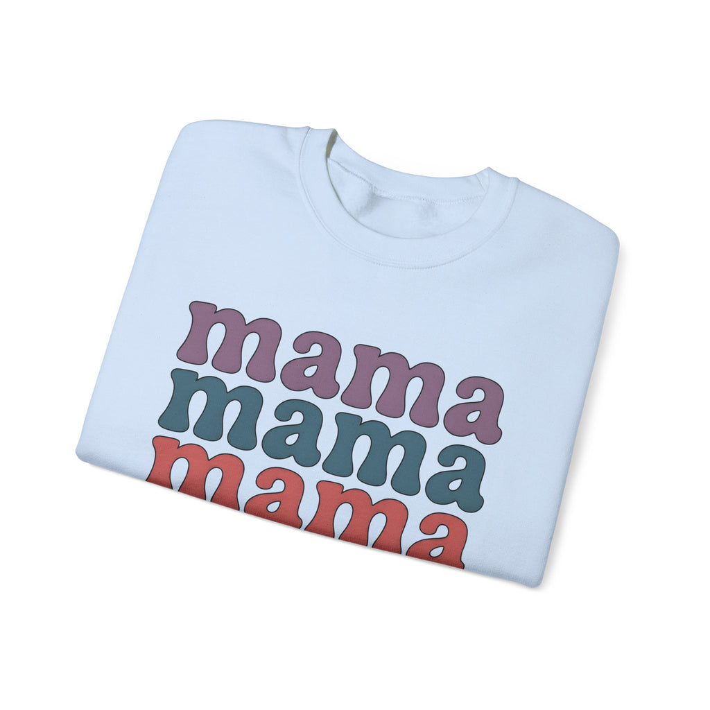 Retro Text Moms Family Gift Bold Typography Sweatshirt