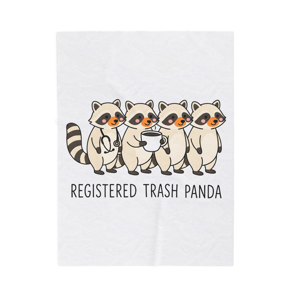Raccoon Family Blanket Nurses Creatures Gift Women Lovable Blanket Trash Panda Blanket Nurse Enthusiast Cute Blanket Wildlife Graphic Animated