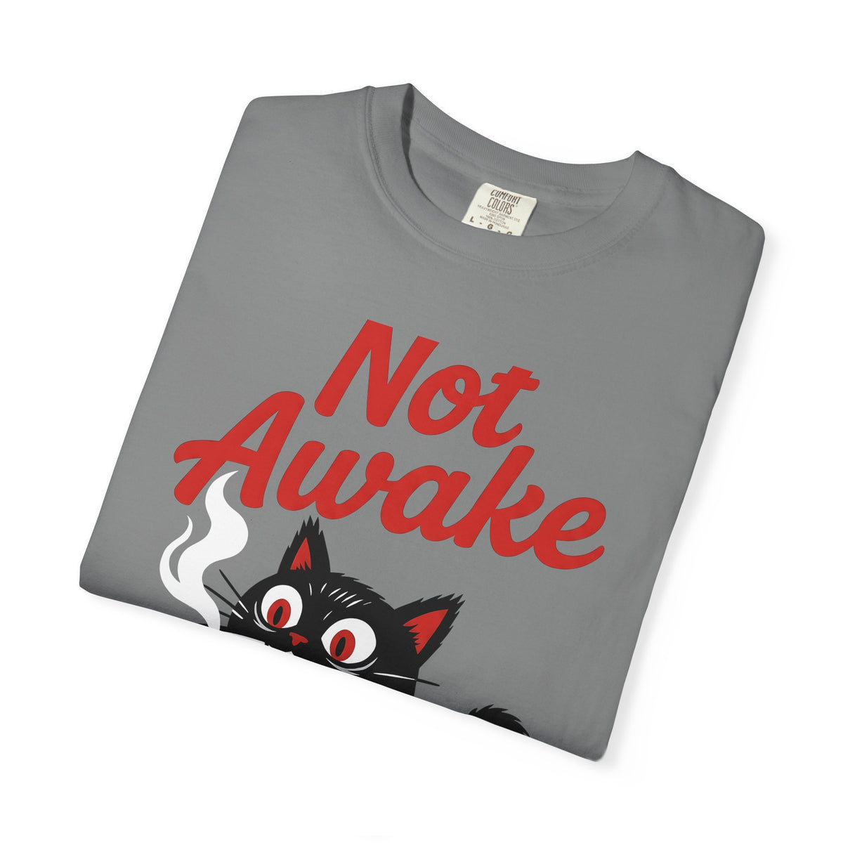 Black Cat Coffee Cat Coffee Gift Cartoon Coffee Cat Fan Comic Caffeine Retro Coffee T-Shirt