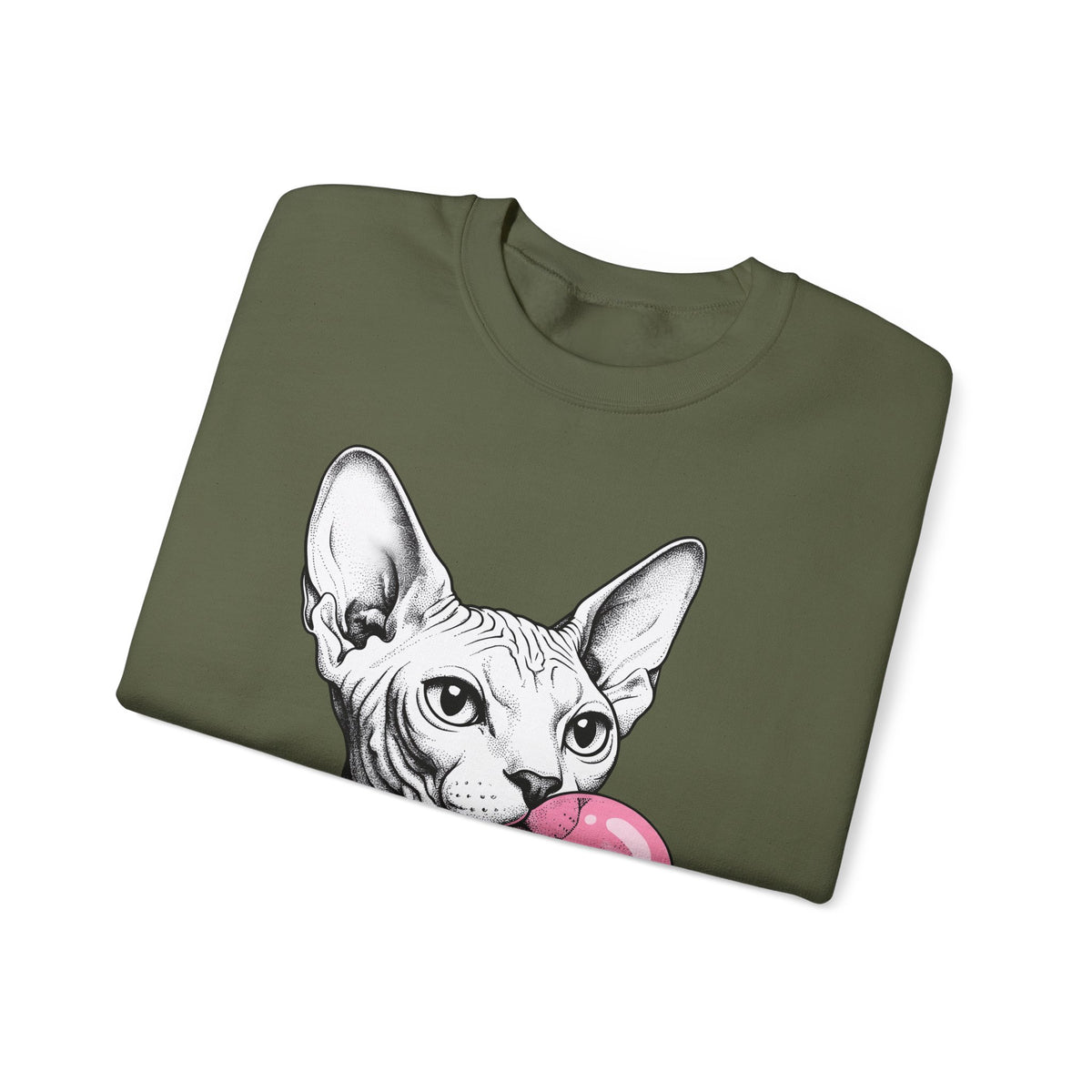 Sphynx Feline Sweatshirt Cat Pet Supplies Gift Women Neo Traditional Sweatshirt Cat Sweatshirt Cat Fan Faux Illustration Pet Accessories Graphic Clean