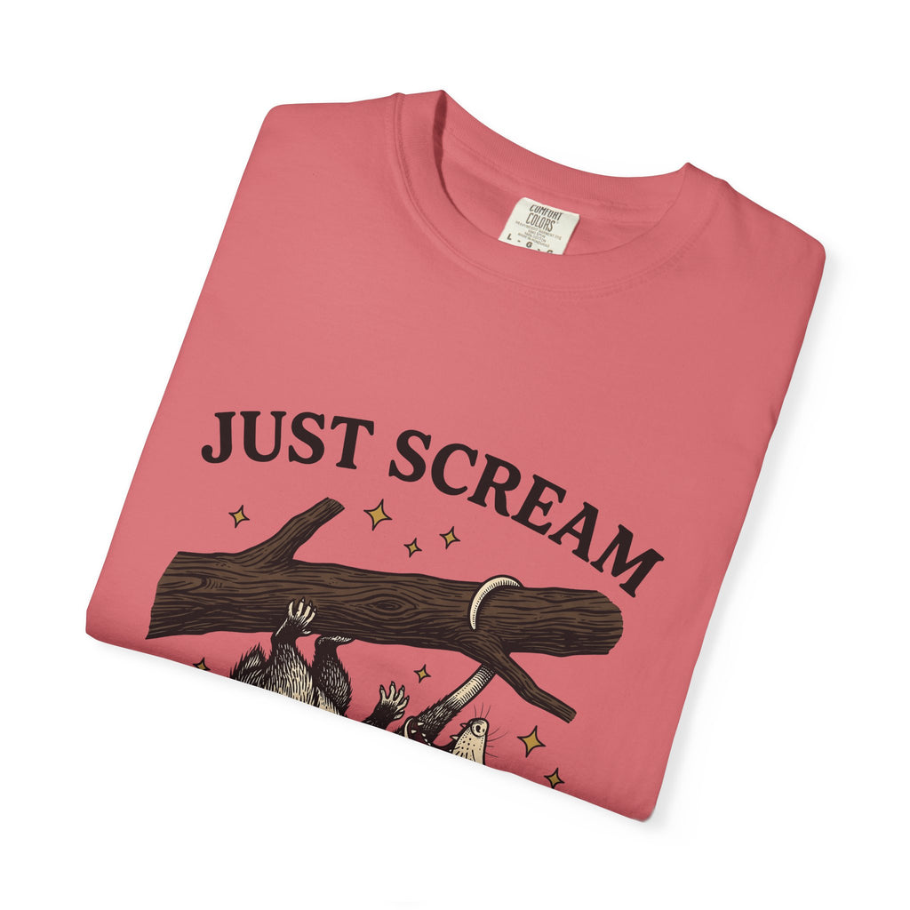 Possum Possum Animal Gift Vintage Opossum Possum Fan Retro Wildlife Hand Drawn Tree T-Shirt
