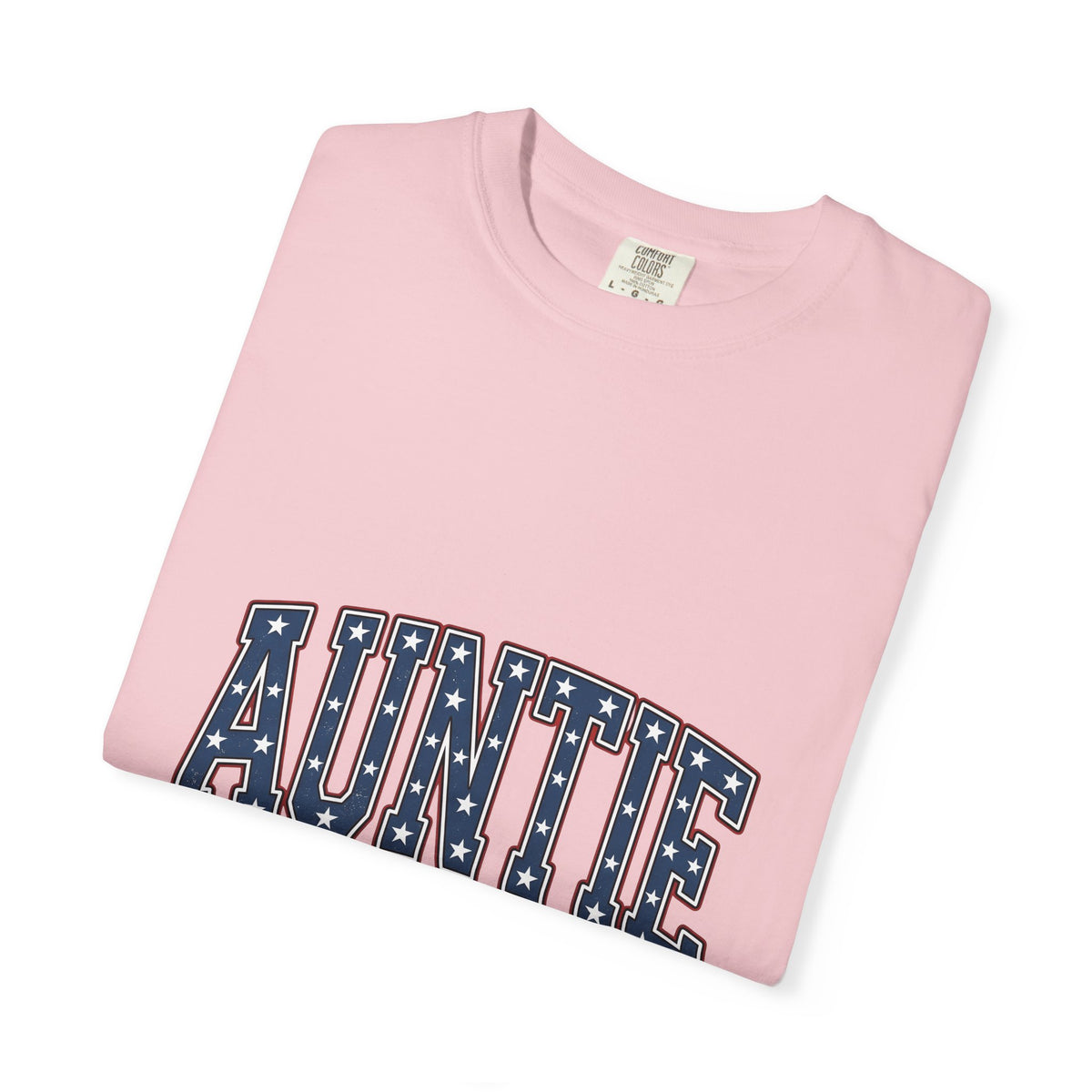 Curved College Lettering T-Shirt 4th Of July Relatives Gift Women American T-Shirt Monogram T-Shirt Independence Day Enthusiast Vintage T-Shirt