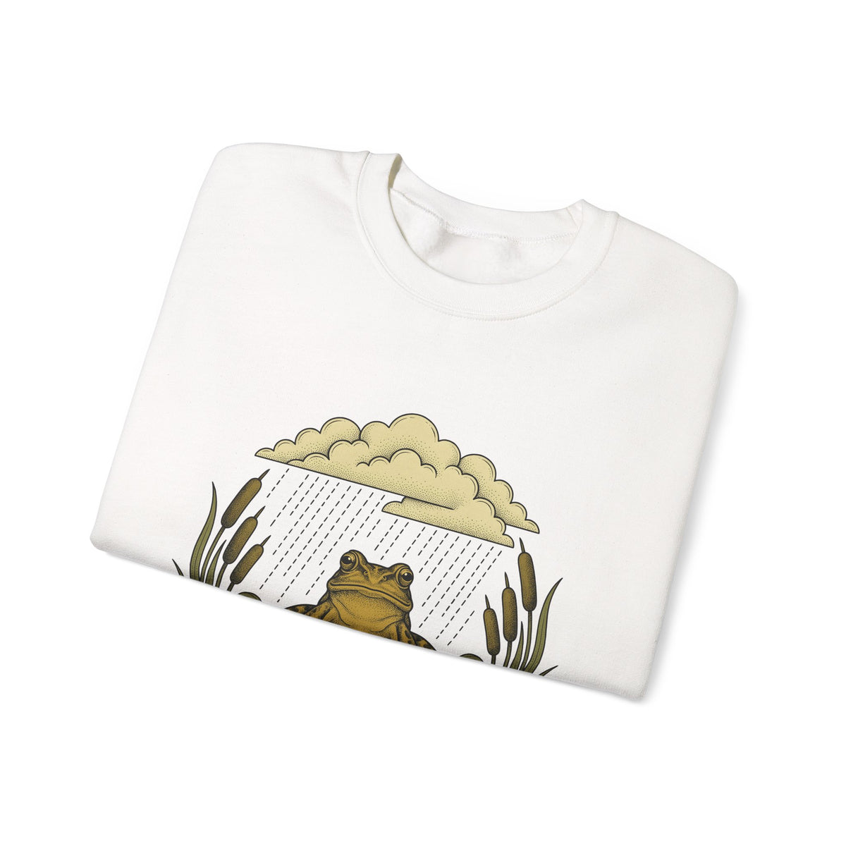 Frog Drawing Sweatshirt Boho Chic Flora Gift Women Garden Sweatshirt Toad Sweatshirt Bohemian Fan Botanical Sweatshirt Floral Graphic Classic Pond Flower