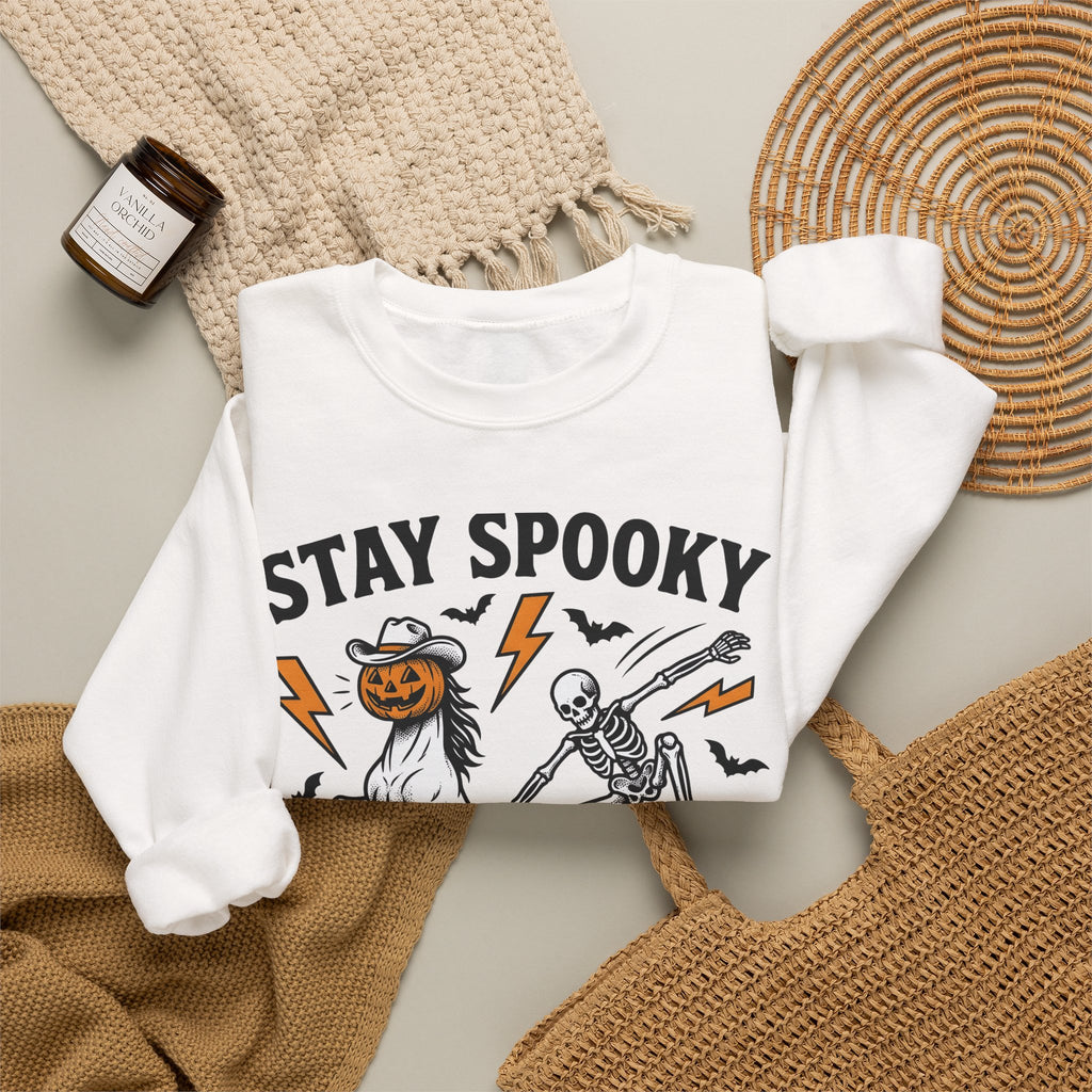 Pumpkin Horse Face Sweatshirt Halloween Macabre Gift Women Nostalgic Sweatshirt Gourd Sweatshirt Horror Fan Spooky Sweatshirt Dark Graphic