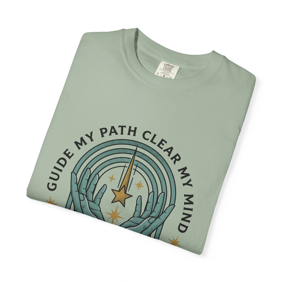 Hands Prism T-Shirt Boho Chic Meditation Gift Women Tribal T-Shirt Prismatic T-Shirt Bohemian Enthusiast Ethnic T-Shirt Mindfulness Graphic Rustic