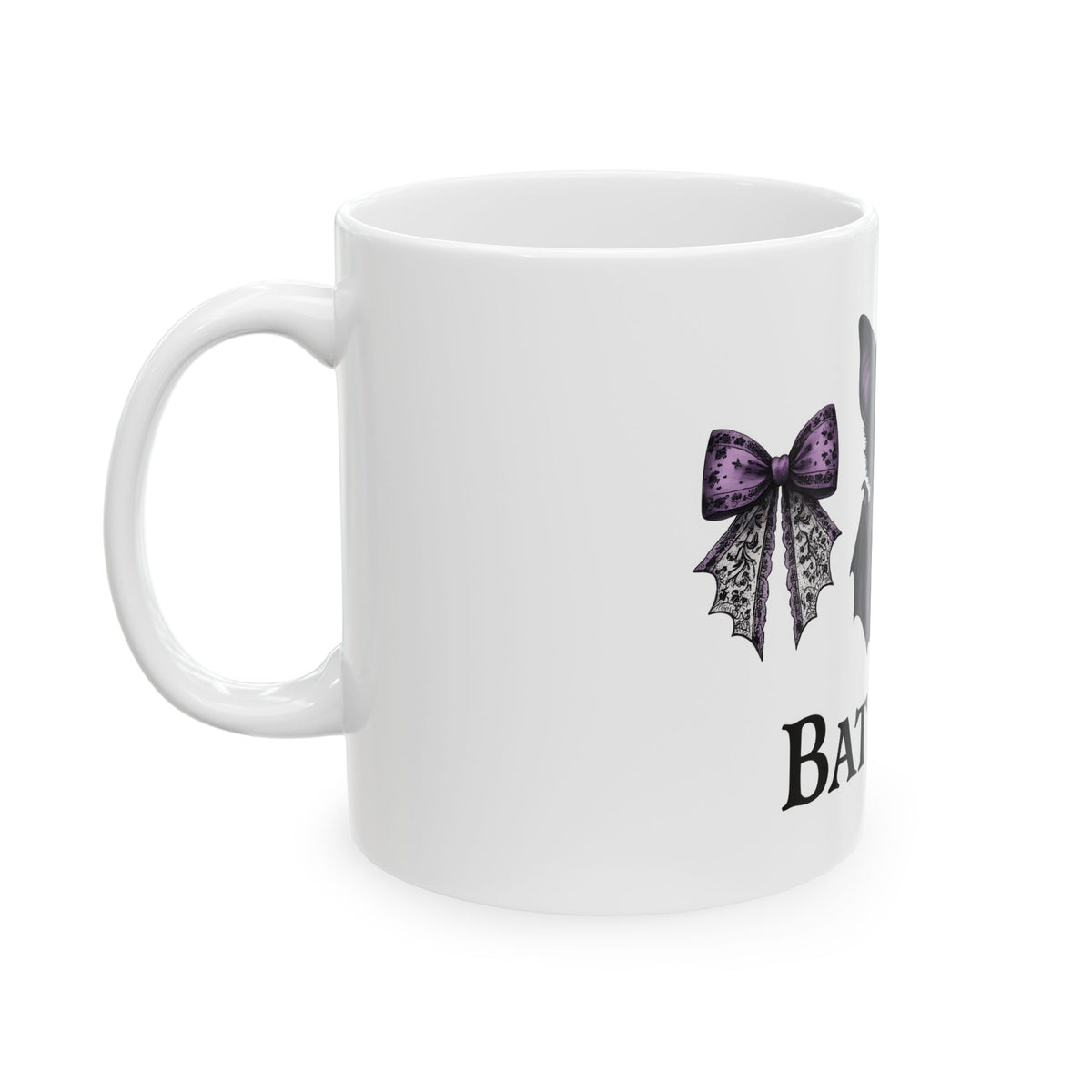 Sweet Bat Halloween Occult Gift Anime Vampire Horror Fan Manga Esoteric Hand Drawn Frill Mug
