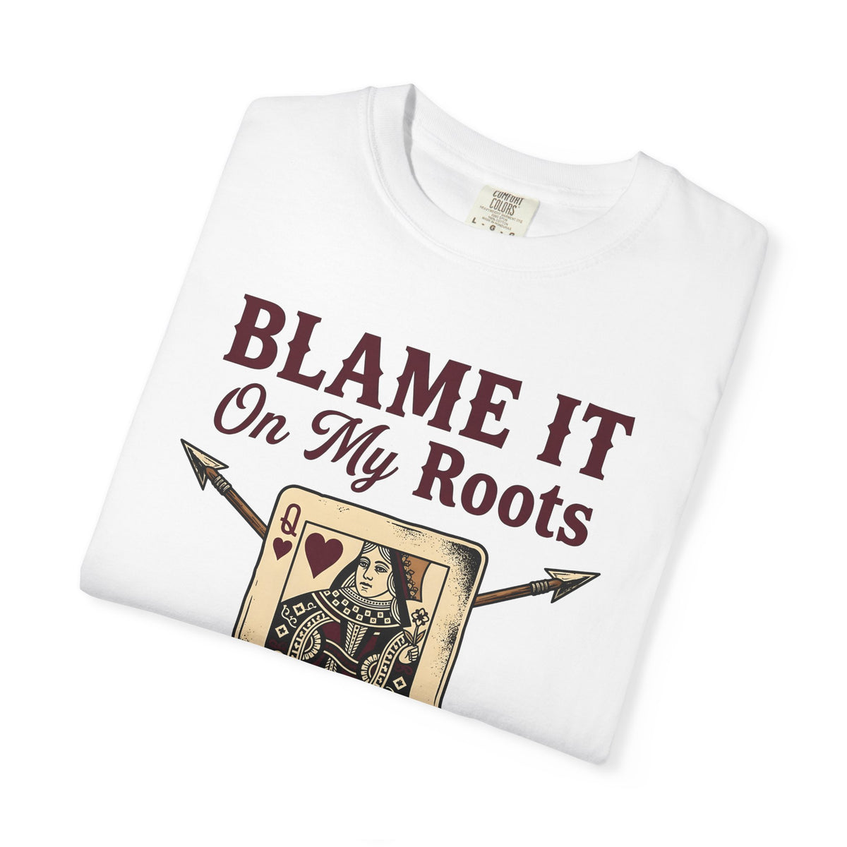 Playing Queen T-Shirt Cowgirl Western Gift Women Hand Drawn T-Shirt Queen T-Shirt Rodeo Fan Illustrated T-Shirt Country Graphic Folk Liquor Glass