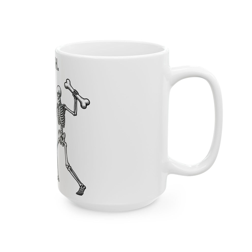Canine Skeleton Mug Dog Fall Holiday Gift Women Old School Mug Dog Skeleton Mug Dog Fan Retro Mug Autumn Graphic Line Art Skeletal