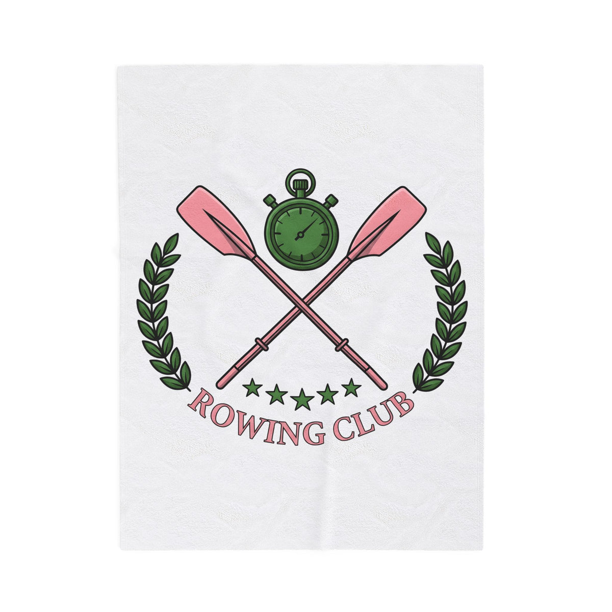 Rowing Oars Rowing Team Gift Classic Oars Rower Enthusiast Retro Crew Vintage Stopwatch Blanket