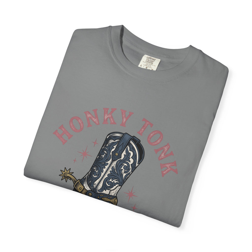 Leather Boot T-Shirt Cowgirl Equine Gift Women Hand Drawn T-Shirt Boot T-Shirt Cowgirl Fan Illustrated T-Shirt Horse Graphic Country Blossom T-Shirt