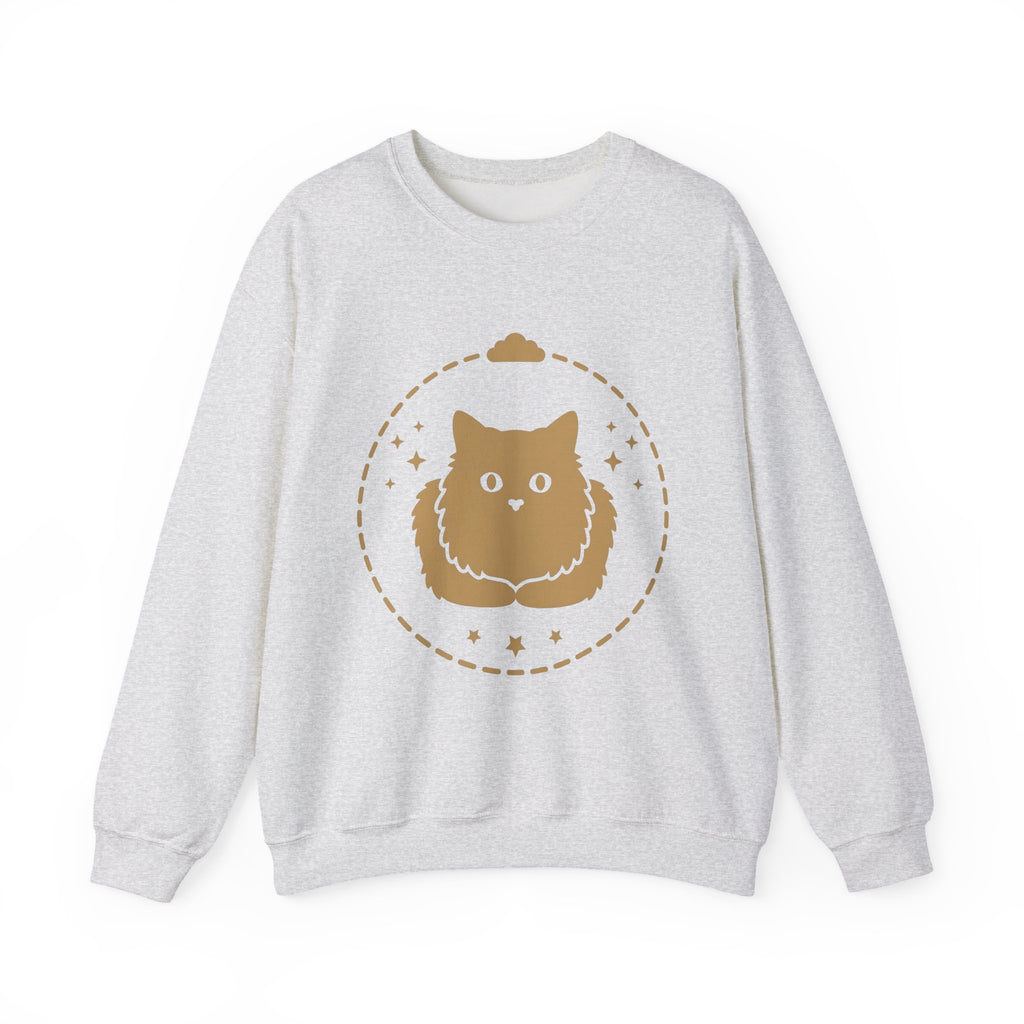 Soft Cat Cat Pet Gift Simple Kitten Cat Fan Minimalist Animal Contemporary Sparkles Sweatshirt