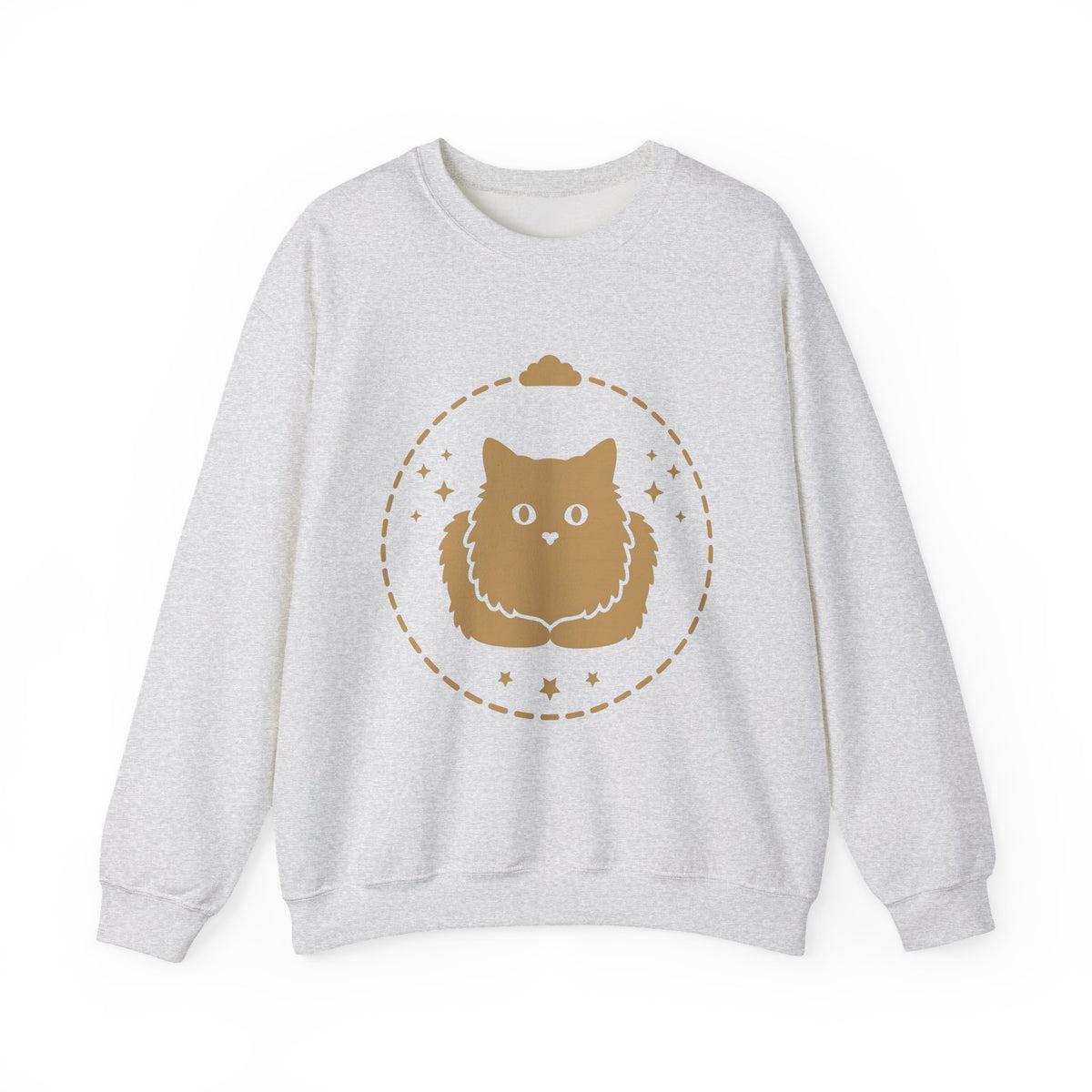 Soft Cat Cat Pet Gift Simple Kitten Cat Fan Minimalist Animal Contemporary Sparkles Sweatshirt