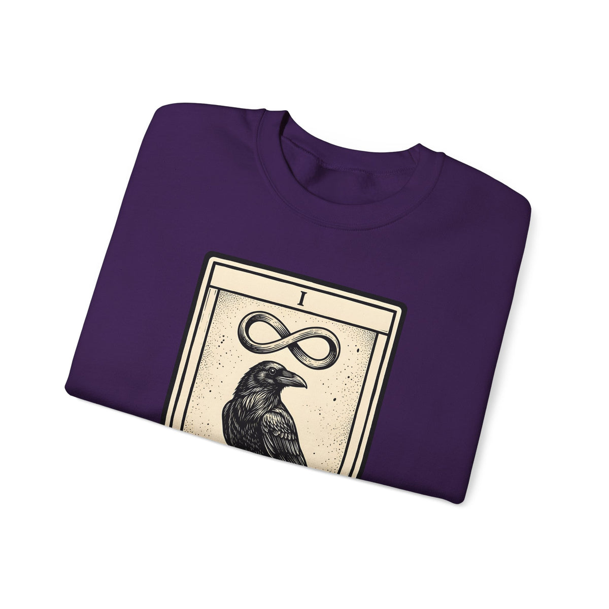 Raven Tarot Deck Sweatshirt Boho Chic Occult Gift Women Old School Sweatshirt Tarot Card Sweatshirt Bohemian Fan Vintage Sweatshirt Mystical Graphic Enchanted