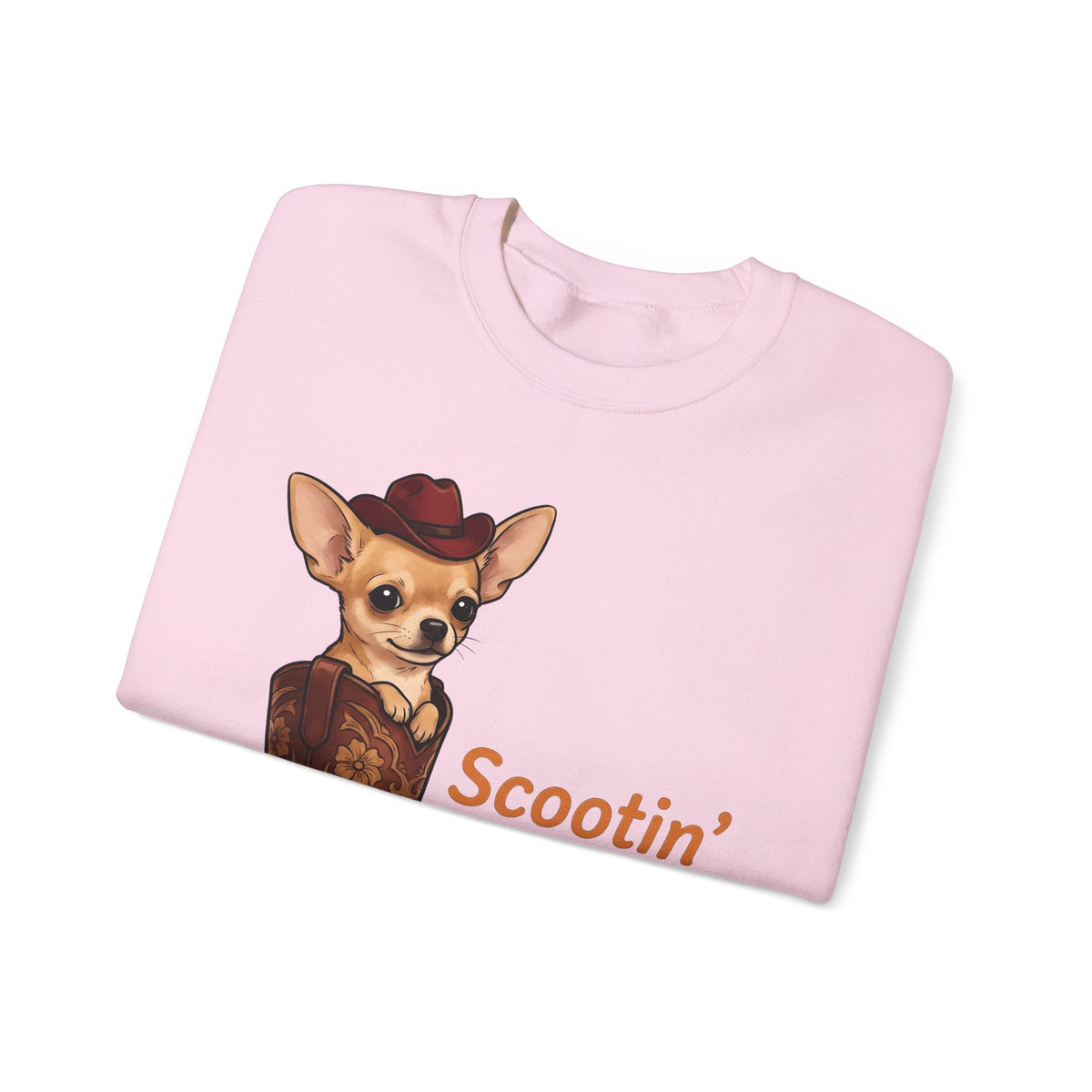 Chihuahua Cowboy Sweatshirt Dog Country Gift Women Hand Drawn Sweatshirt Puppy Sweatshirt Dog Fan Illustrated Sweatshirt Country Graphic Rustic Cowboy Boot