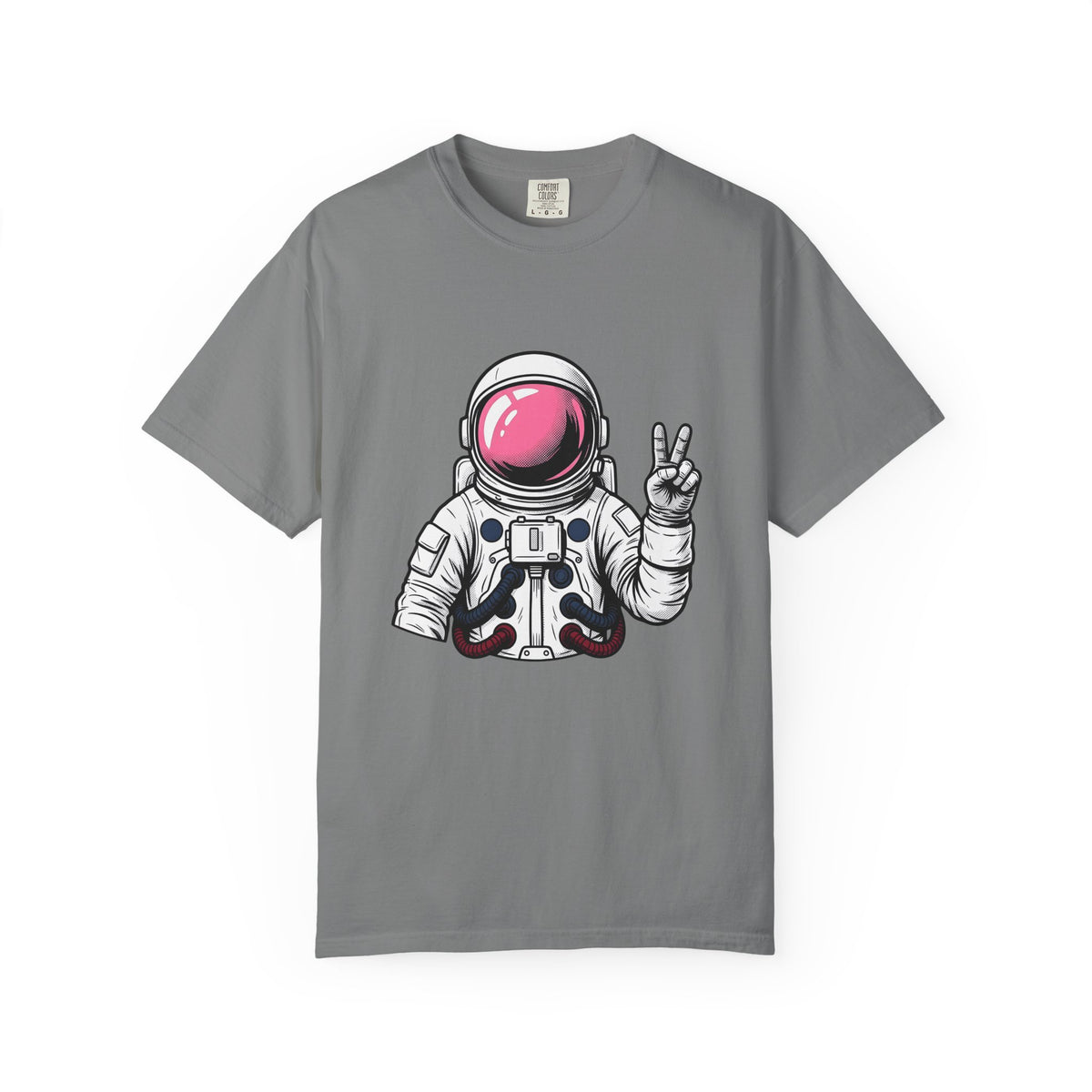 Astronaut Graphic T-Shirt America Space Gift Women Comic T-Shirt Cosmonaut T-Shirt Patriot Fan Galactic Graphic Illustration Cartoon T-Shirt Retro