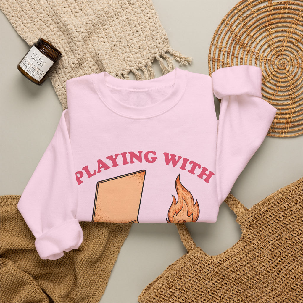 Matchbox Blaze Sweatshirt Cowgirl Country Gift Women Distressed Sweatshirt Lighter Sweatshirt Rodeo Fan Vintage Sweatshirt Rural Graphic Sketch Spark Sweatshirt