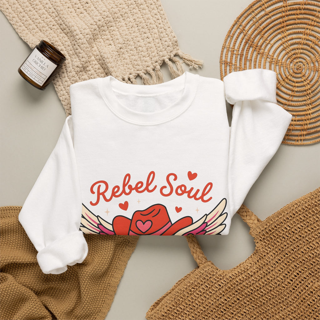 Cowgirl Hat Insignia Sweatshirt Cowgirl Frontier Gift Women Caricature Sweatshirt Hat Badge Sweatshirt Rodeo Fan Cartoon Sweatshirt Pioneer Graphic Old School