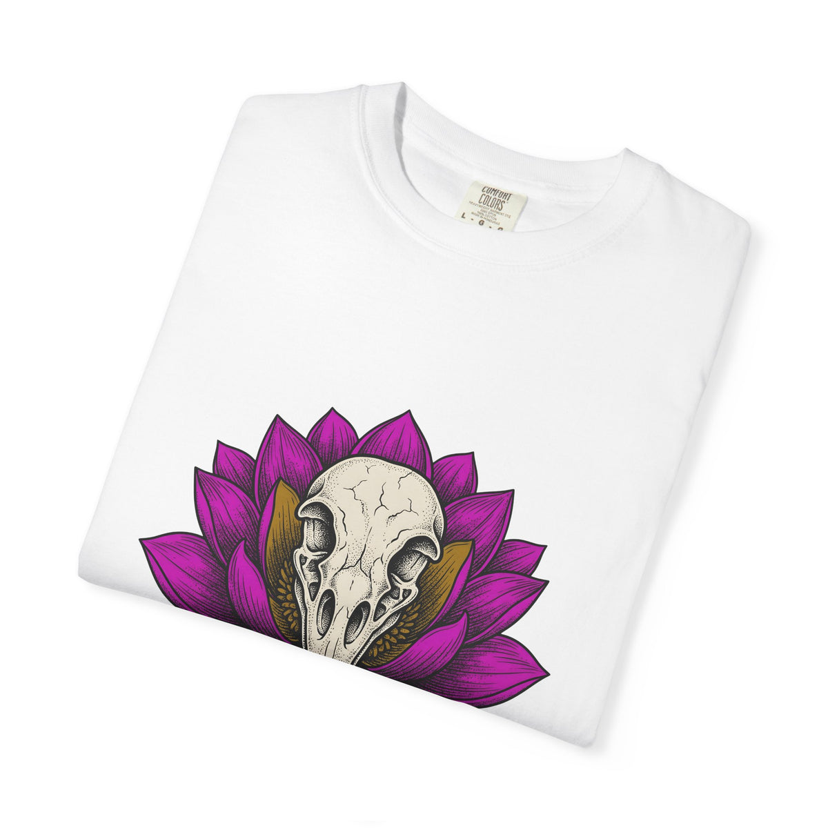 Bird Head Flower T-Shirt Boho Chic Emo Gift Women Line Art T-Shirt Floral Head T-Shirt Hippie Fan Minimalist T-Shirt Goth Graphic Classic Lotus