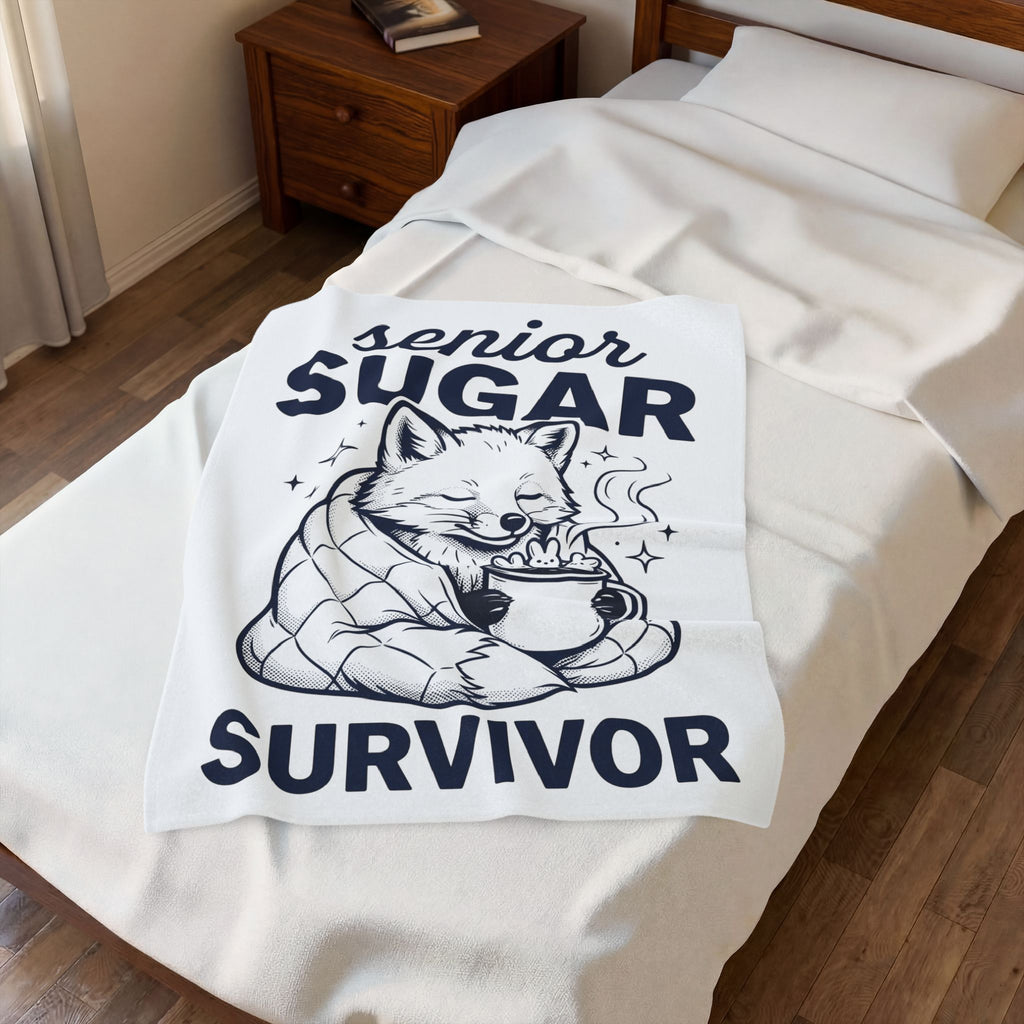 Fox Blanket Blanket Easter Animal Gift Women Hand Drawn Blanket Blanket Blanket Easter Fan Coffee Blanket Blanket Creature Graphic Vintage Marshmallow Bunny