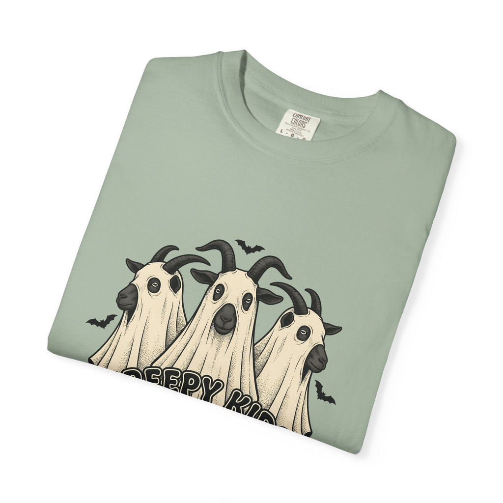 Phantom Goat Halloween Creature Gift Classic Specter Horror Fan Cryptid Monster Outline Carved T-Shirt