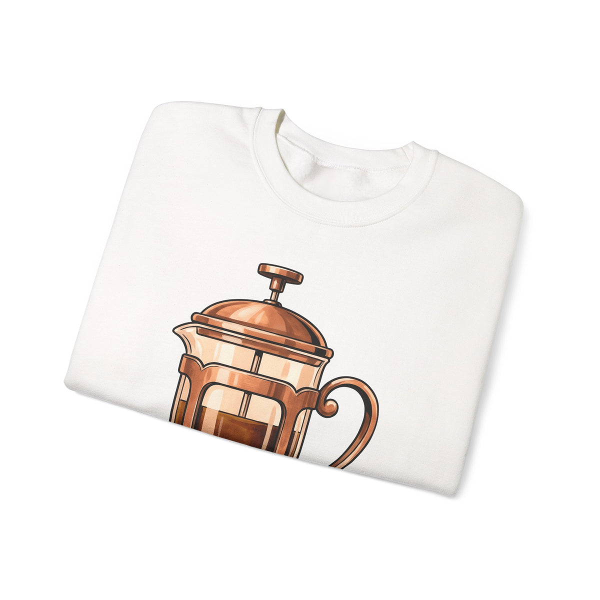 French Press Sweatshirt Coffee Bakeware Gift Women Line Art Sweatshirt Cafetiere Sweatshirt Coffee Fan Baking Graphic Sweatshirt Watercolor Coffee Sweatshirt