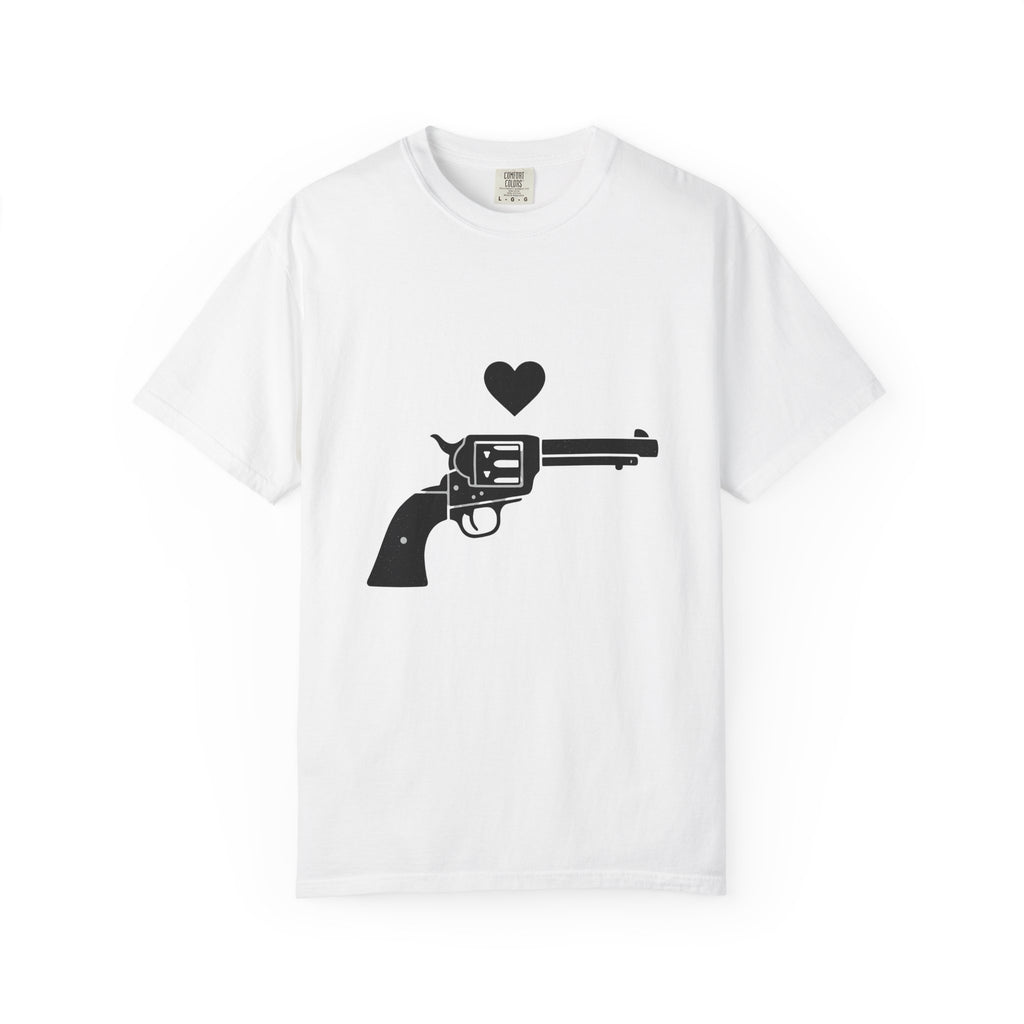 Revolver Graphic T-Shirt Cowgirl Country Gift Women Western T-Shirt Gun T-Shirt Cowboy Fan Rustic Design Country Illustration Graphic Vintage