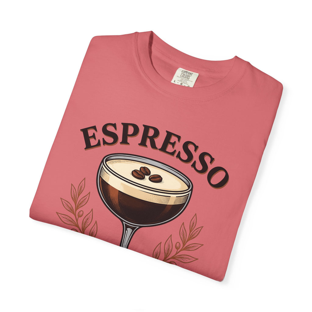 Espresso Martini T-Shirt Coffee Liquor Gift Women Retro T-Shirt Martini T-Shirt Coffee Fan Cocktail T-Shirt Alcoholic Drink Graphic Sketch Coffee
