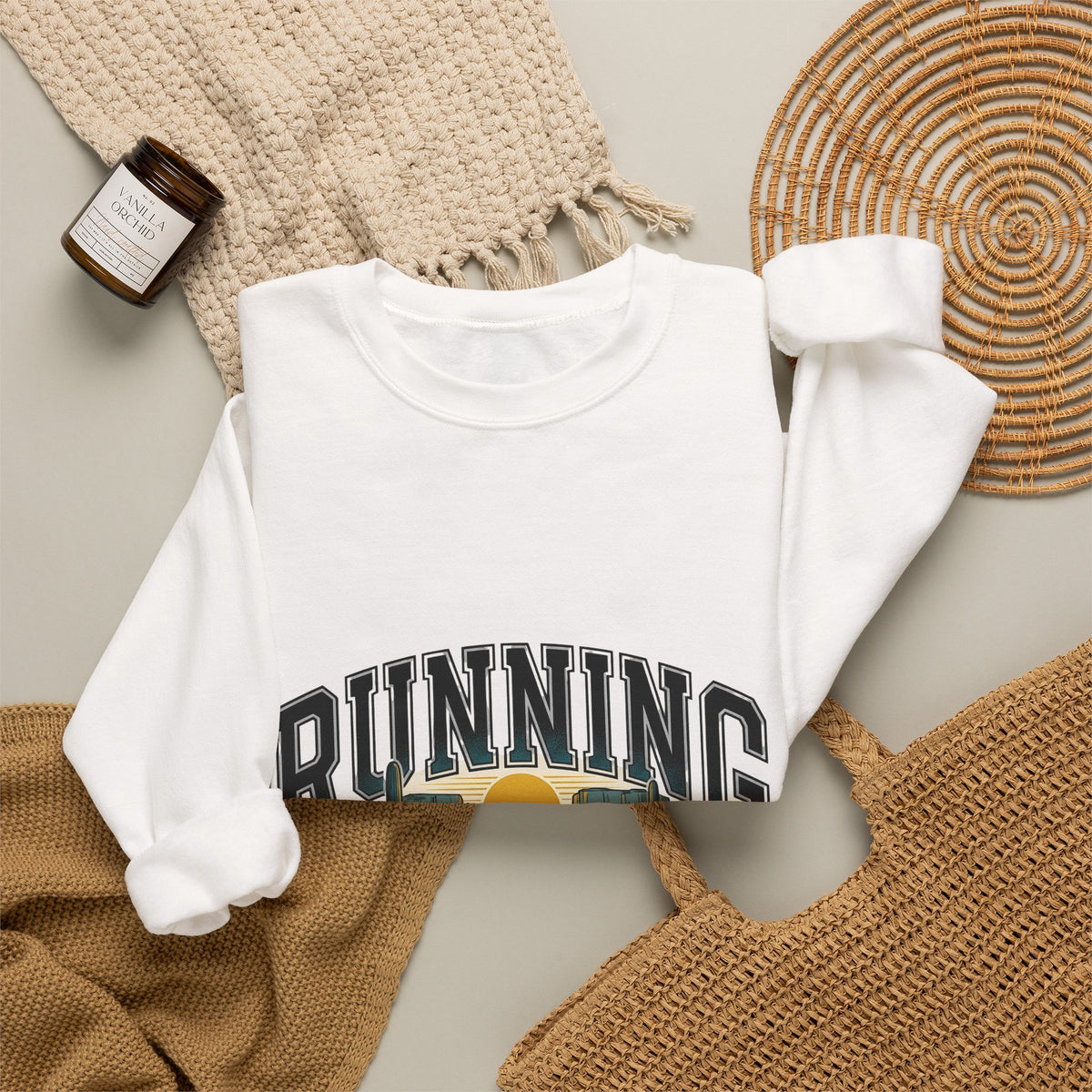 Desert Scene Sweatshirt Running Hiking Gift Women Antique Sweatshirt Desert Sweatshirt Runner Enthusiast Trail Graphic Old School Succulents Sweatshirt