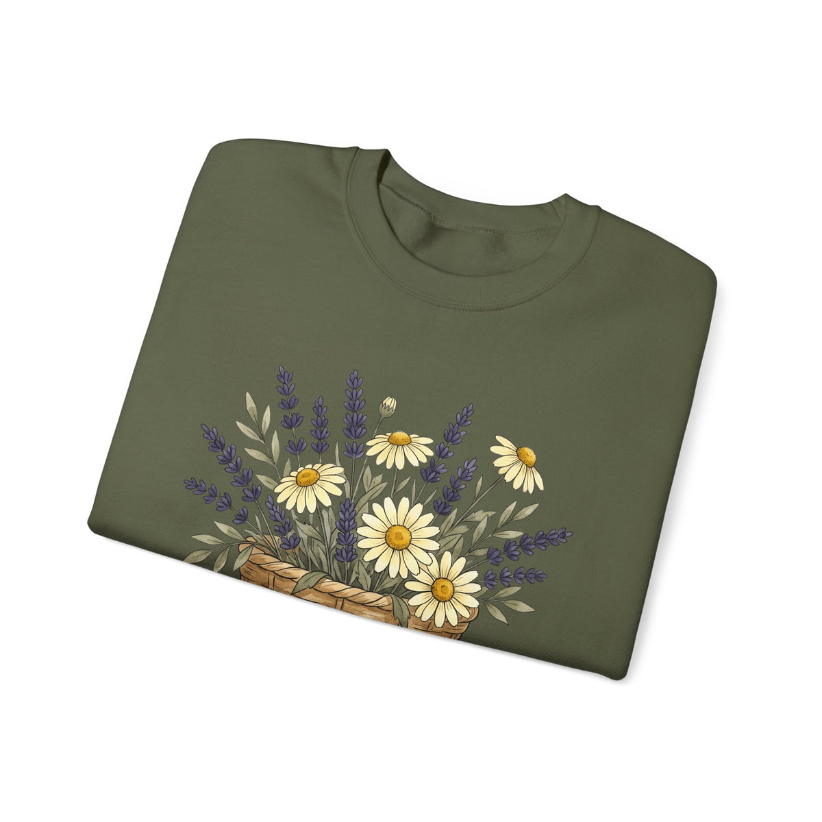 Flower Bunch Sweatshirt Moms Plants Gift Women Hand Drawn Sweatshirt Bouquet Sweatshirt Mother Fan Illustrated Sweatshirt Botanical Graphic Sketch Daisy Bloom