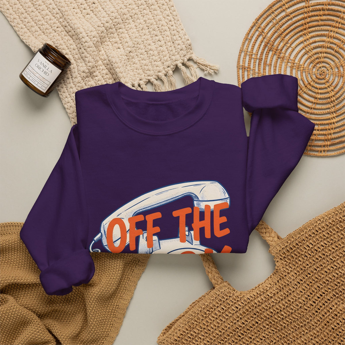 Vintage Telephone Sweatshirt Funny Comedy Gift Women Retro Sweatshirt Old Phone Sweatshirt Humor Fan Vintage Style Sweatshirt Comedy Graphic Throwback Thick