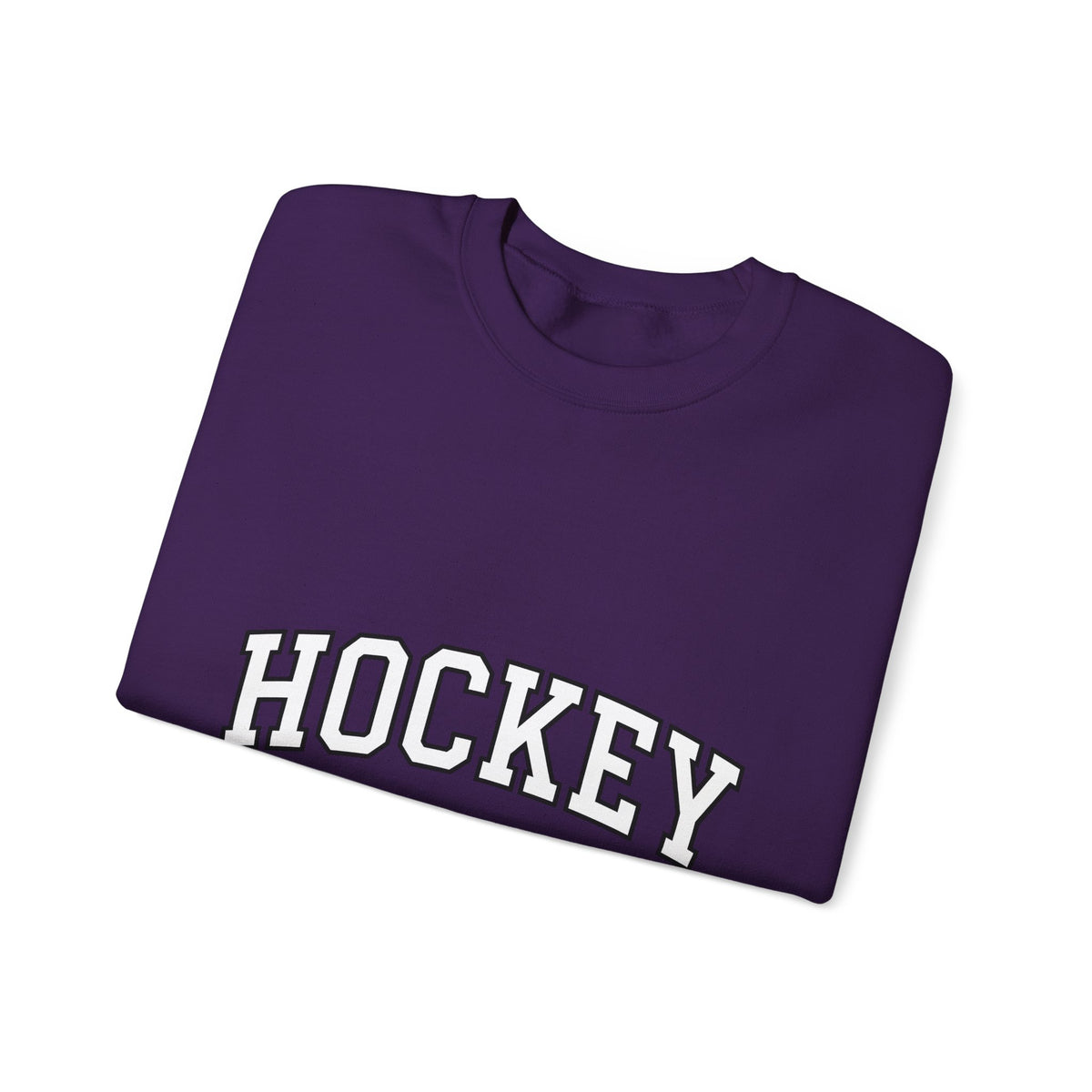 Varsity Lettering Sweatshirt Moms Puck Sport Gift Women Thick Sweatshirt Letterman Sweatshirt Mom Fan Bold Sweatshirt Hockey Graphic Classic Team Mom Sweatshirt