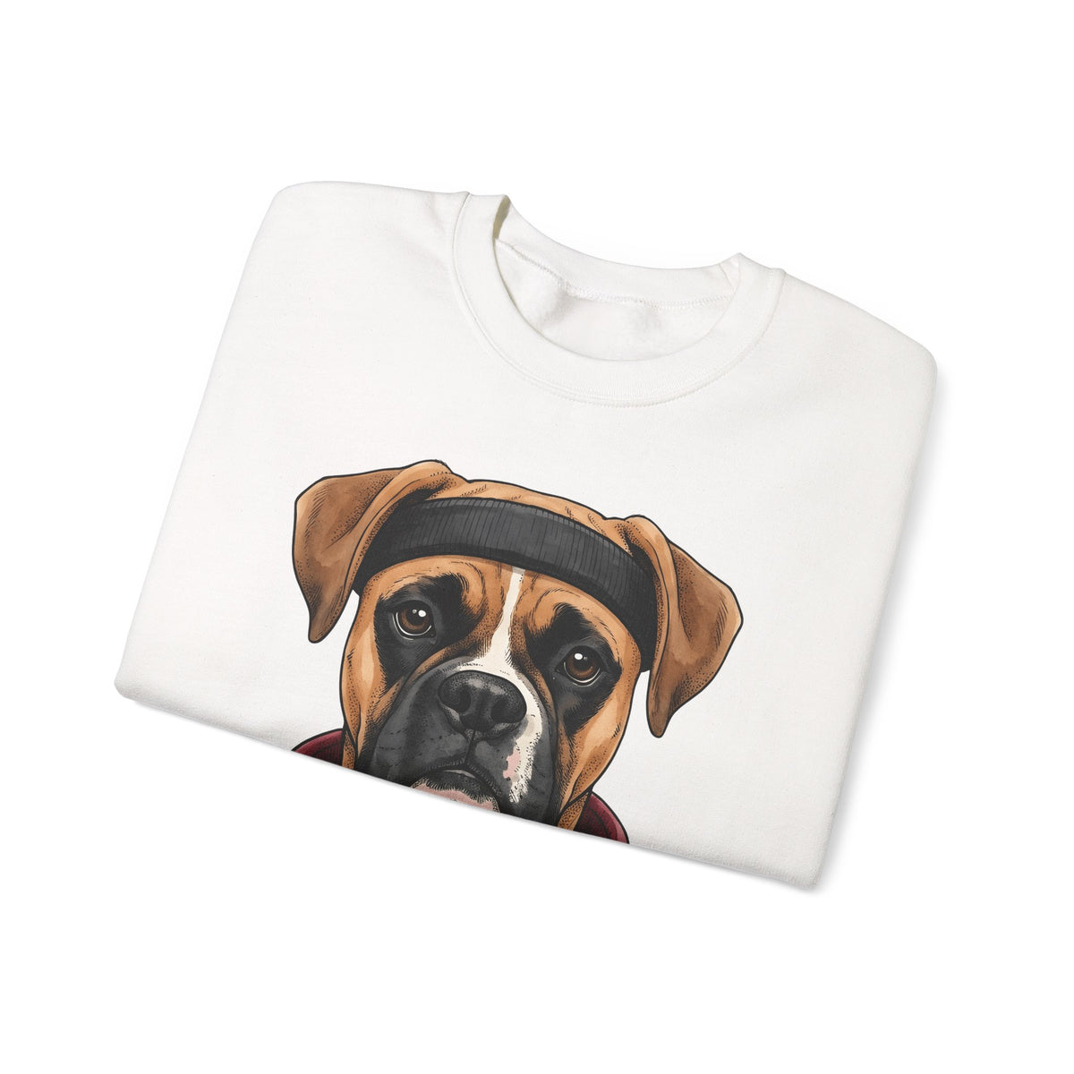Boxer Puppy Sweatshirt Dog Apparel Gift Women Cartoon Sweatshirt Puppy Sweatshirt Dog Fan Canine Sweatshirt Clothing Graphic Line Art Pullover Sweatshirt